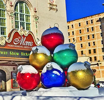 10-Ball Giant Ornament Stack - Made in USA