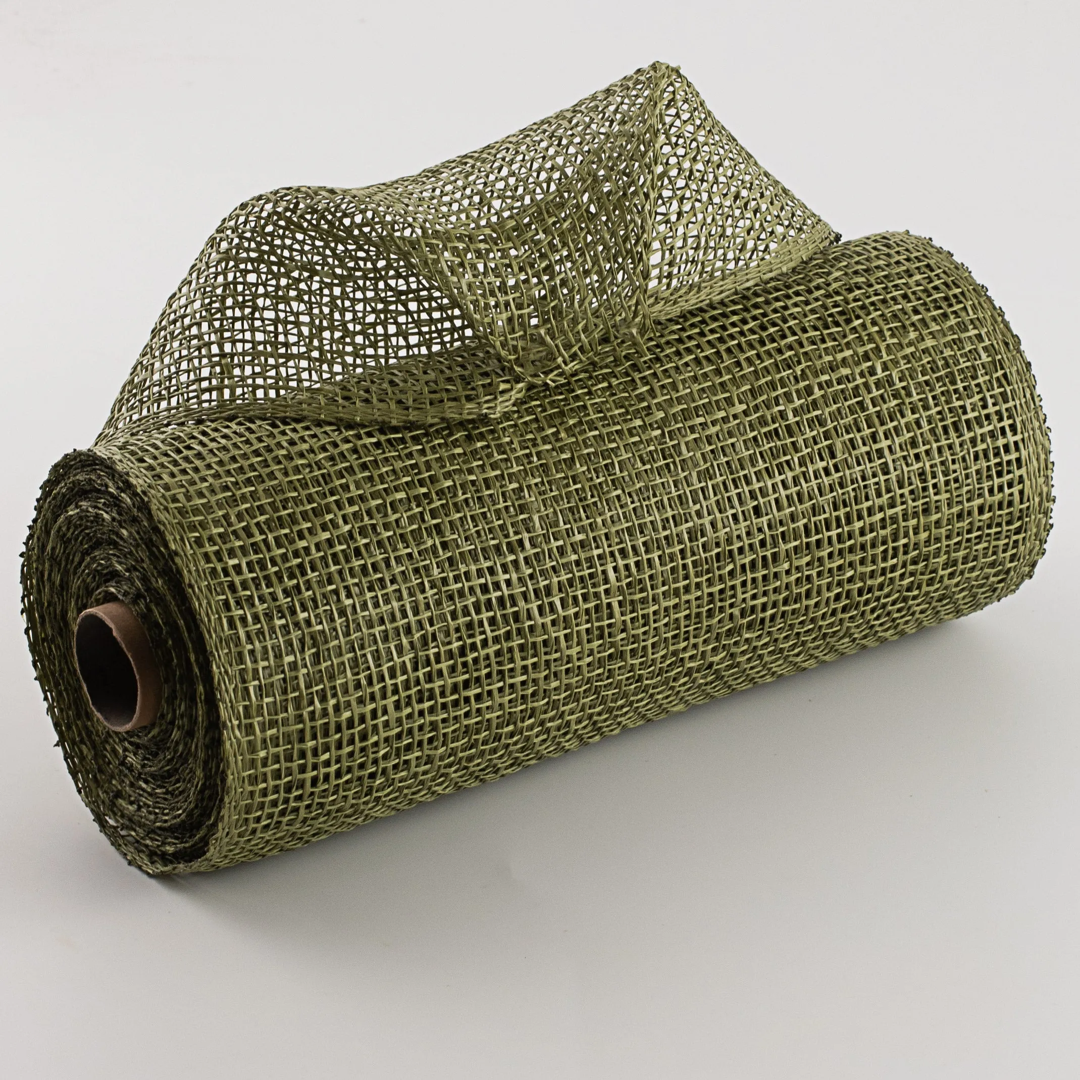 10" Poly Burlap Mesh: Olive Green