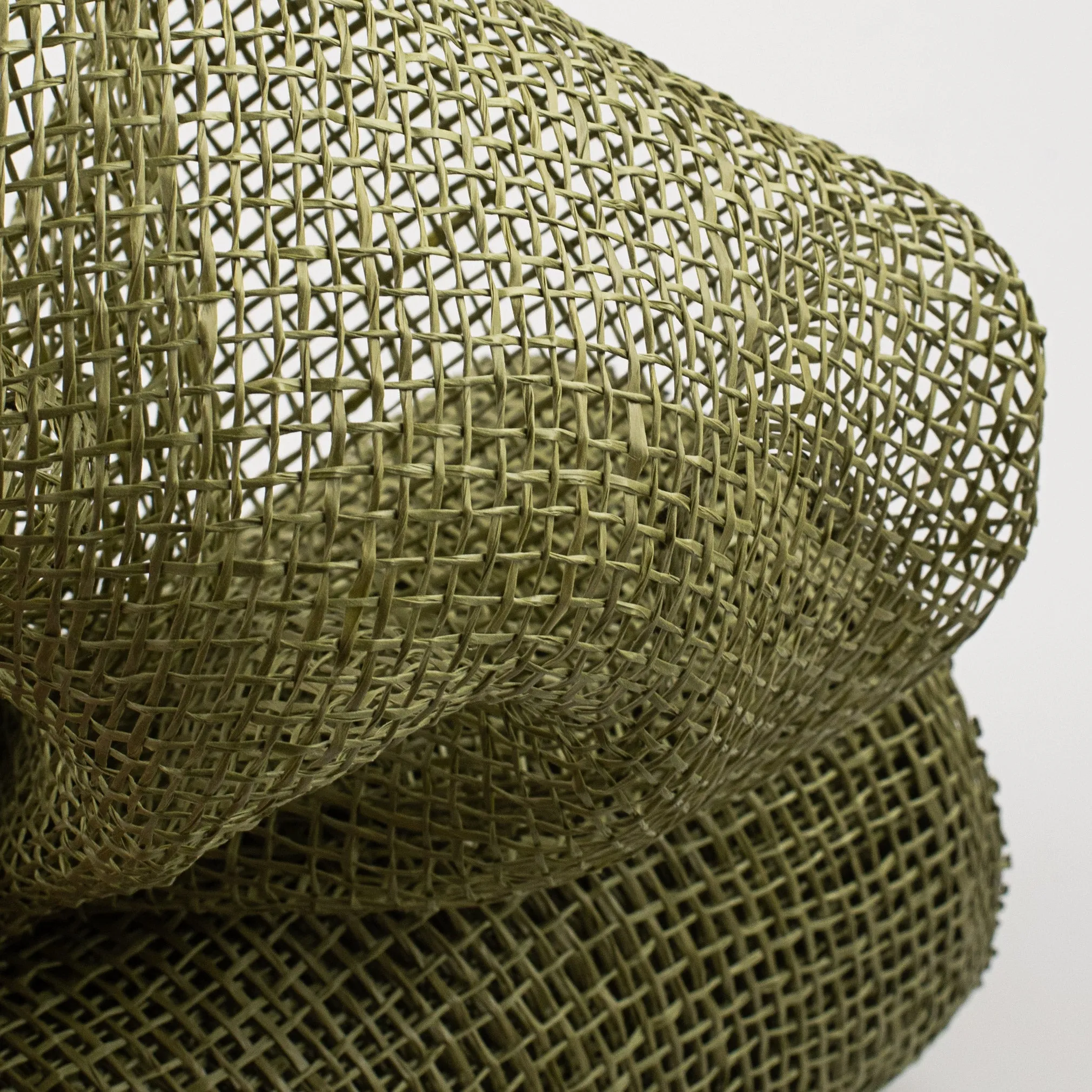 10" Poly Burlap Mesh: Olive Green