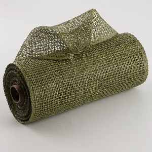 10" Poly Burlap Mesh: Olive Green