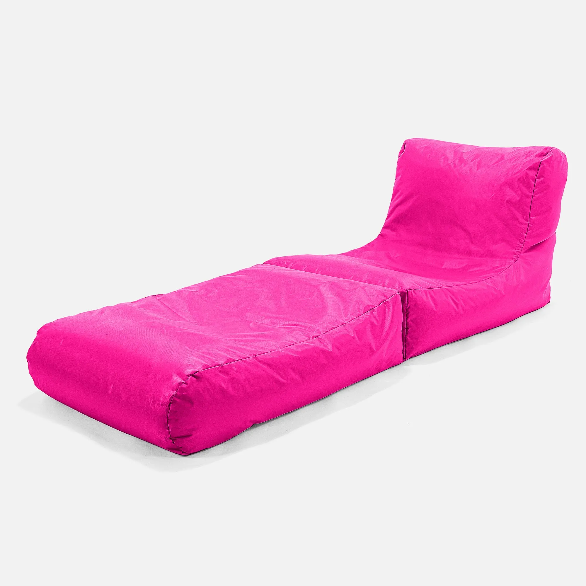 2 in 1 Garden Sun Lounger Bean Bag - SmartCanvas™ Cerise Pink