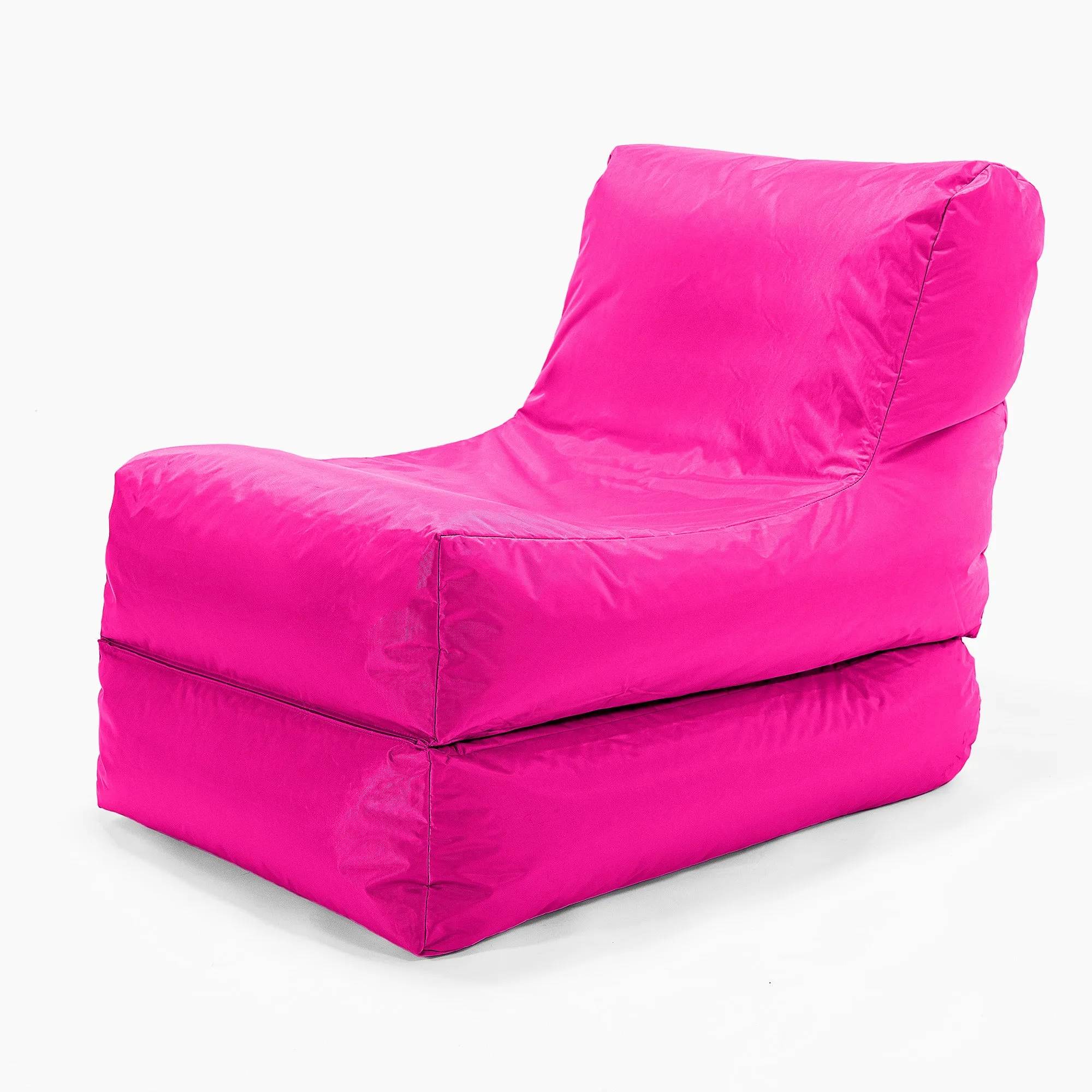 2 in 1 Garden Sun Lounger Bean Bag - SmartCanvas™ Cerise Pink