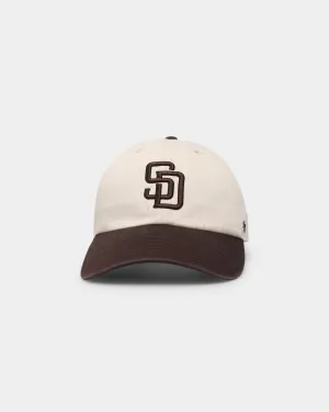 47 Brand San Diego Padres 'Cookies & Cream' Clean Up Strapback Natural/Brown
