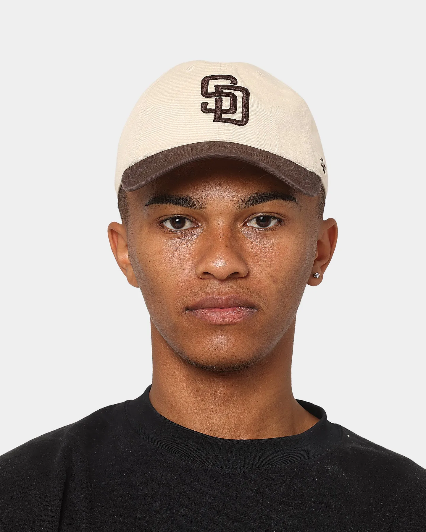 47 Brand San Diego Padres 'Cookies & Cream' Clean Up Strapback Natural/Brown