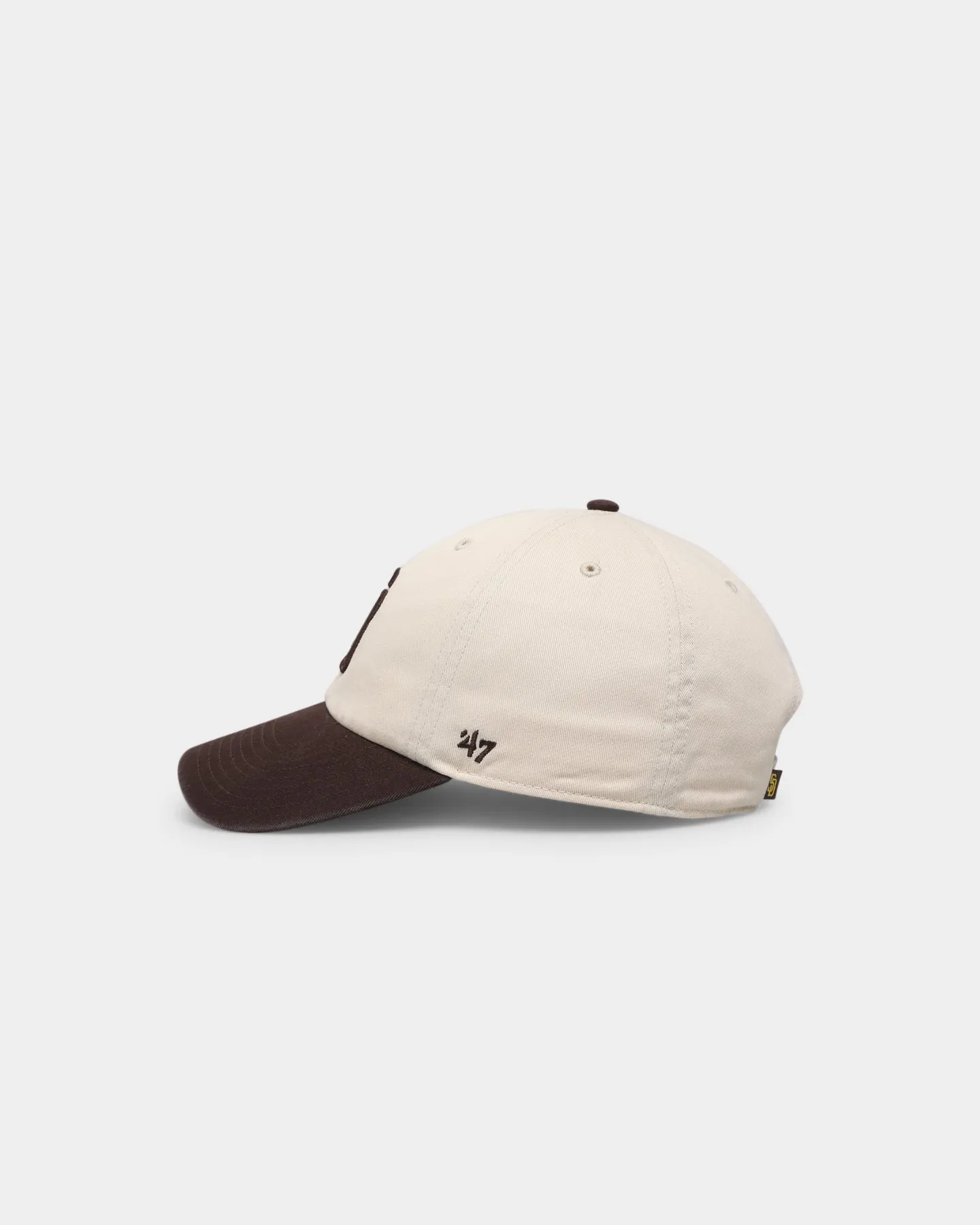 47 Brand San Diego Padres 'Cookies & Cream' Clean Up Strapback Natural/Brown