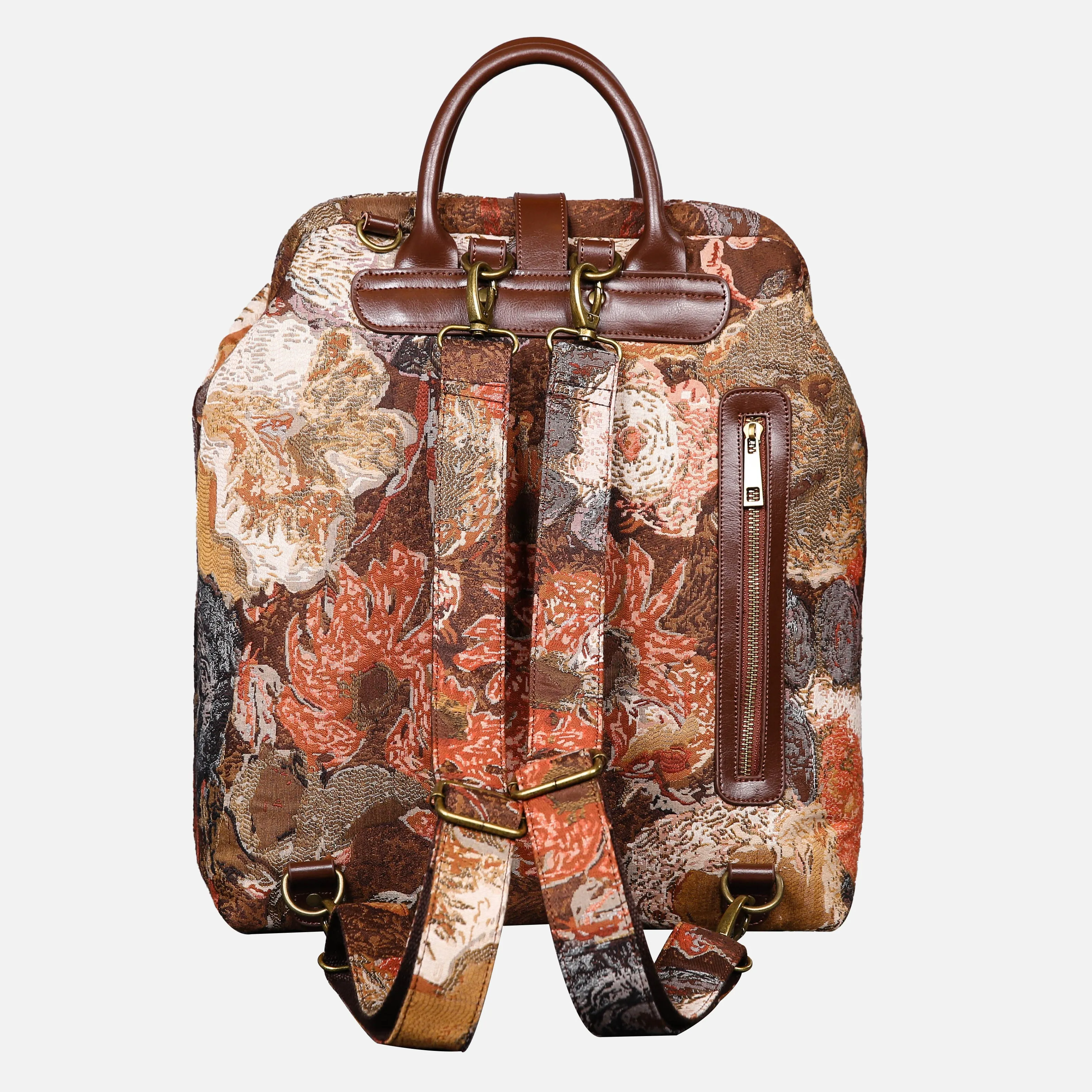 Abstract Brown Carpet Laptop Backpack