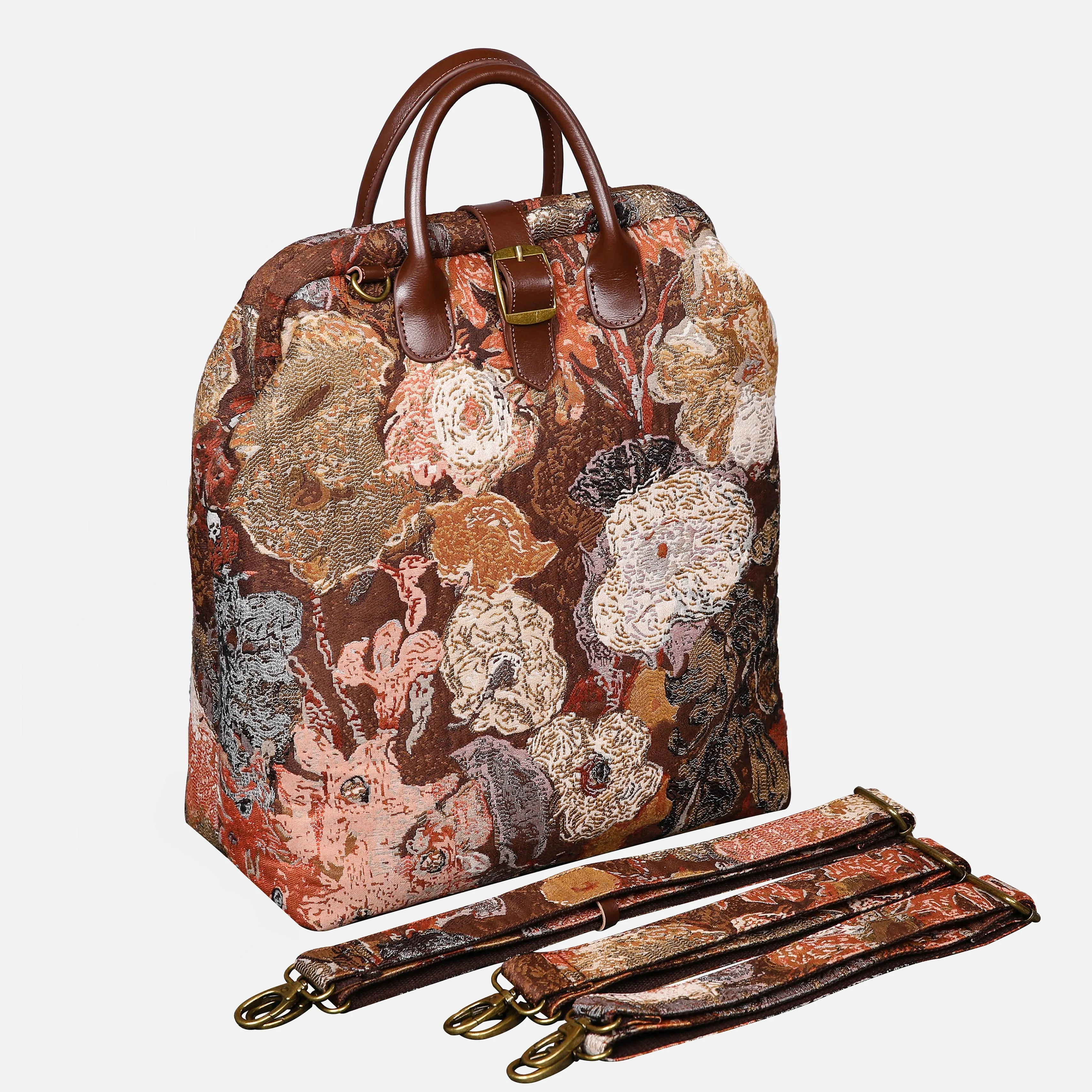 Abstract Brown Carpet Laptop Backpack