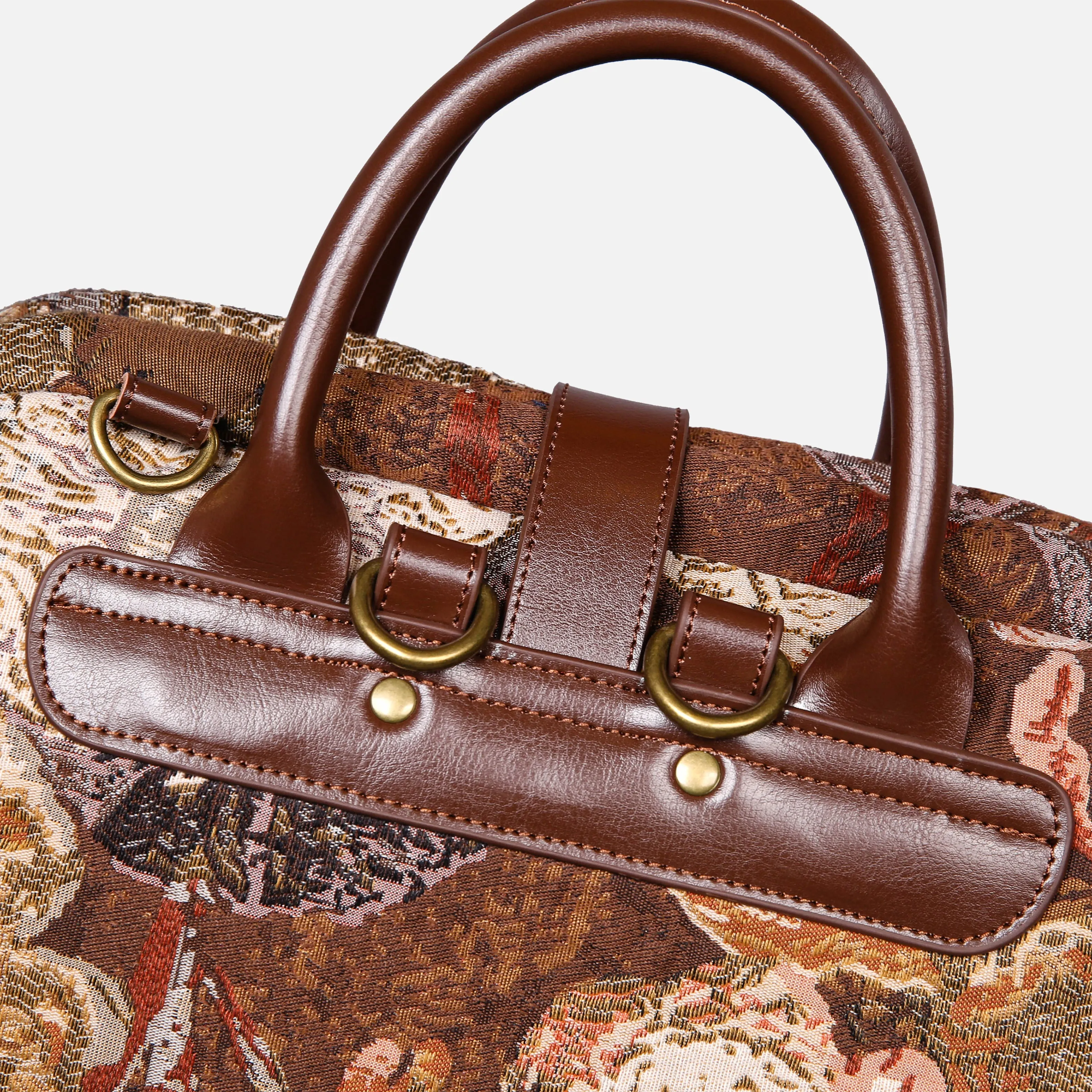 Abstract Brown Carpet Laptop Backpack