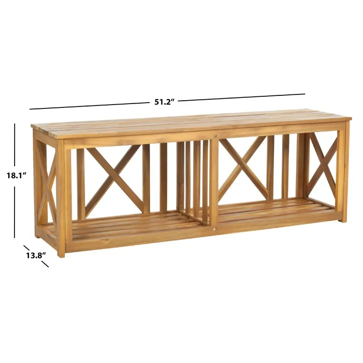 Branco Bench - Natural Brown