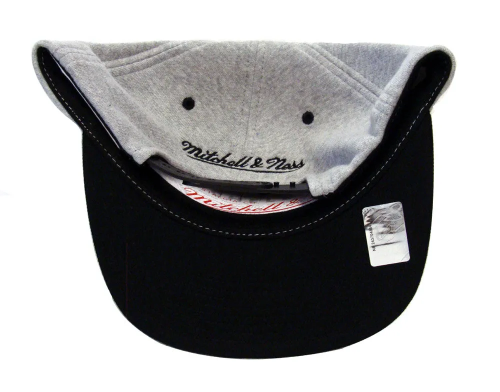 Carolina Hurricanes Snapback Mitchell & Ness Heather Jersey Cap Hat Grey Black
