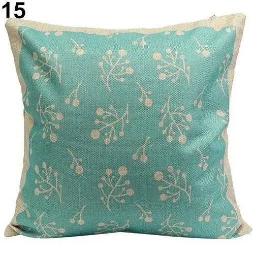 Chic Vintage Floral Geometric Throw Pillow Cover for Home Styling