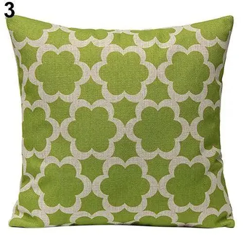 Chic Vintage Floral Geometric Throw Pillow Cover for Home Styling