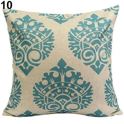 Chic Vintage Floral Geometric Throw Pillow Cover for Home Styling
