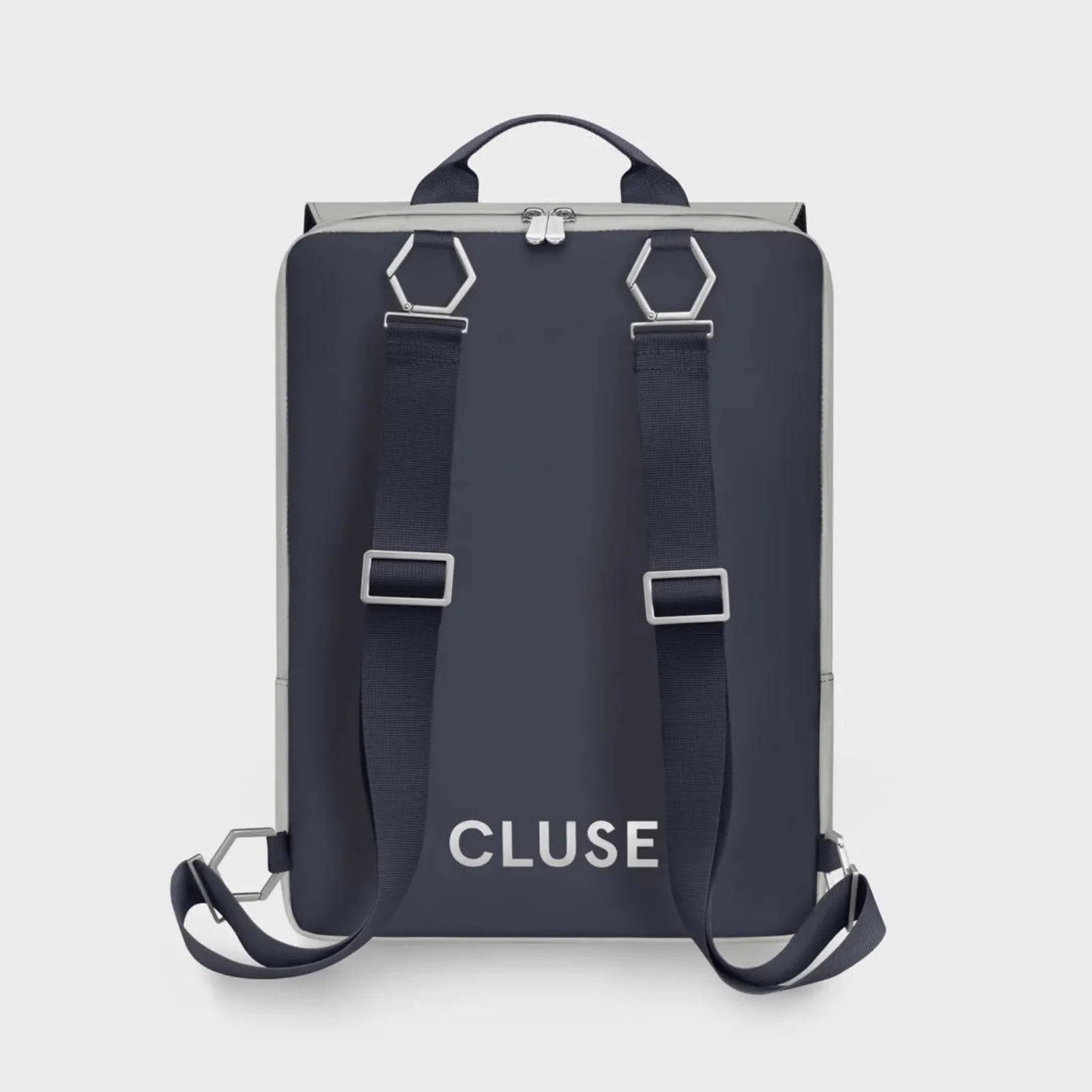 Cluse Le Reversible Backpack - Light Grey/Navy Silver