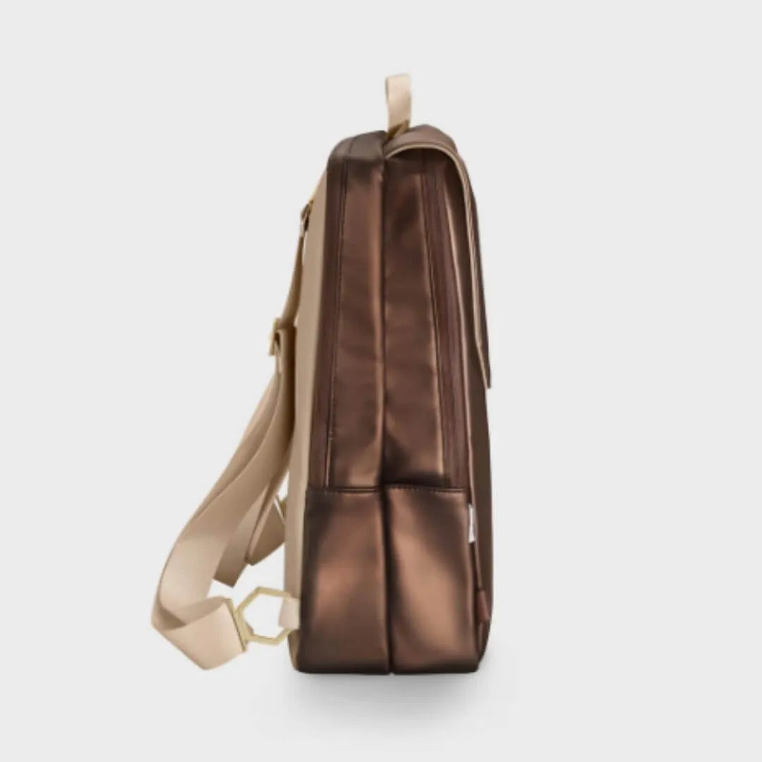 Cluse Le Reversible Backpack - Metallic Brown/Beige