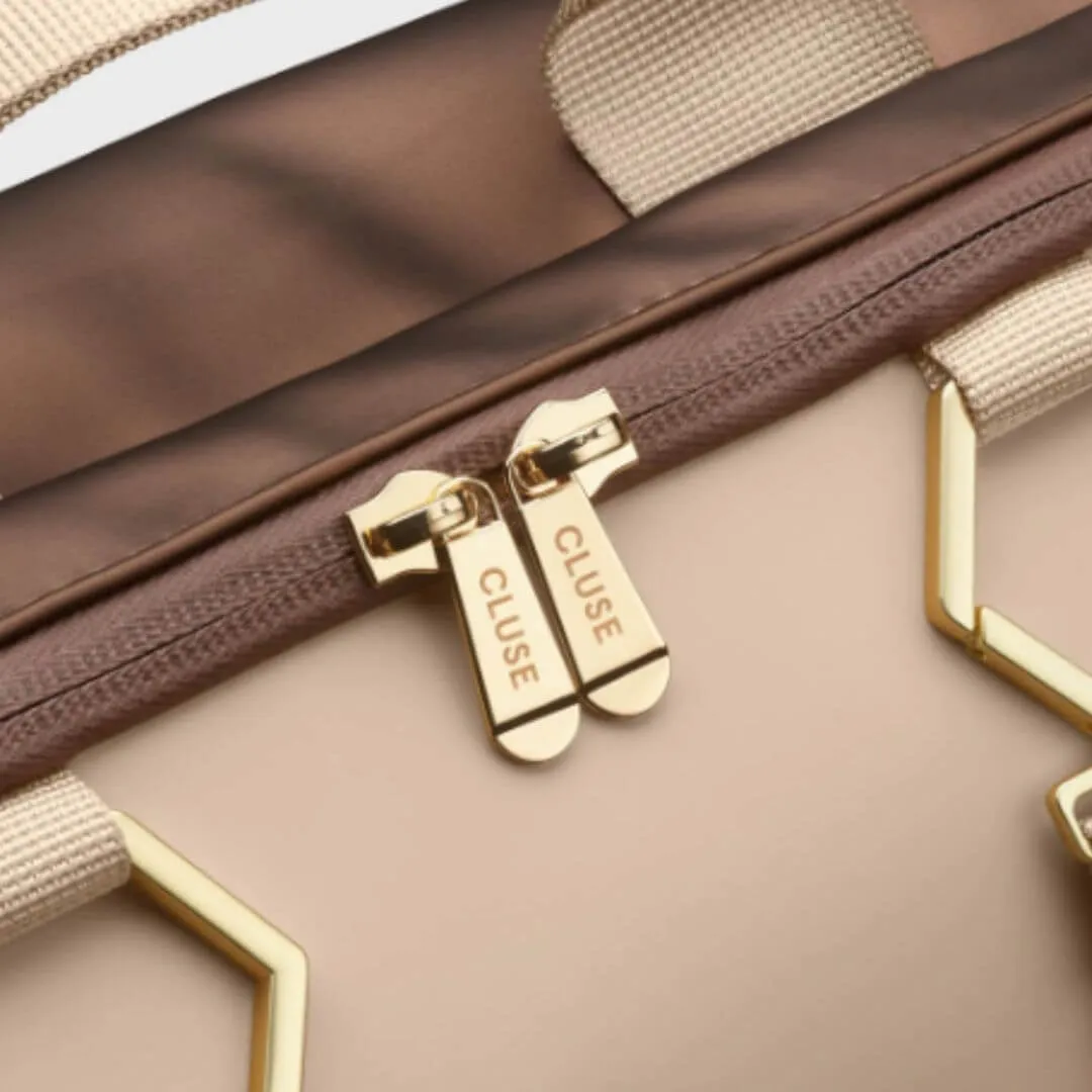 Cluse Le Reversible Backpack - Metallic Brown/Beige