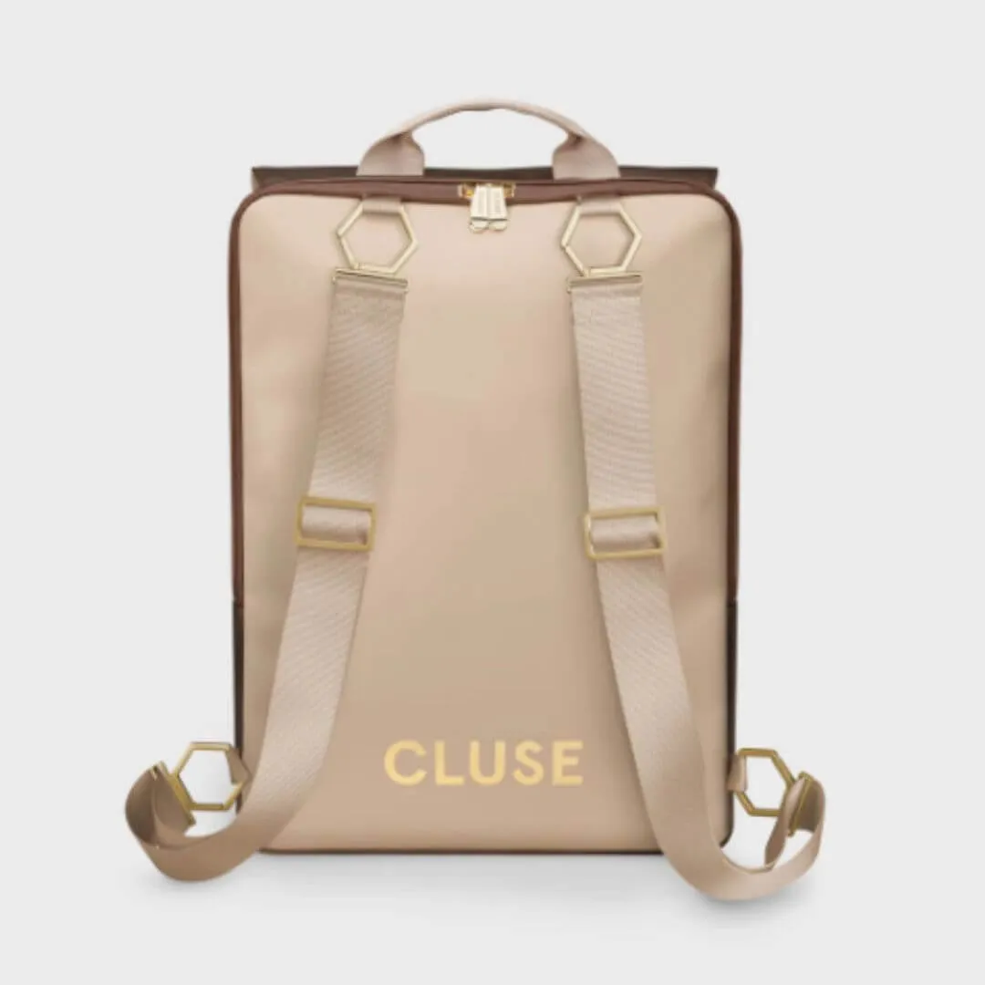 Cluse Le Reversible Backpack - Metallic Brown/Beige