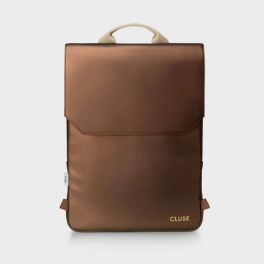 Cluse Le Reversible Backpack - Metallic Brown/Beige