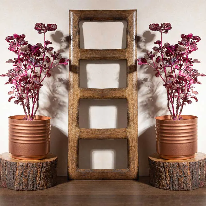 Copper Contour Planter | Set of 2 | Plant Not Included