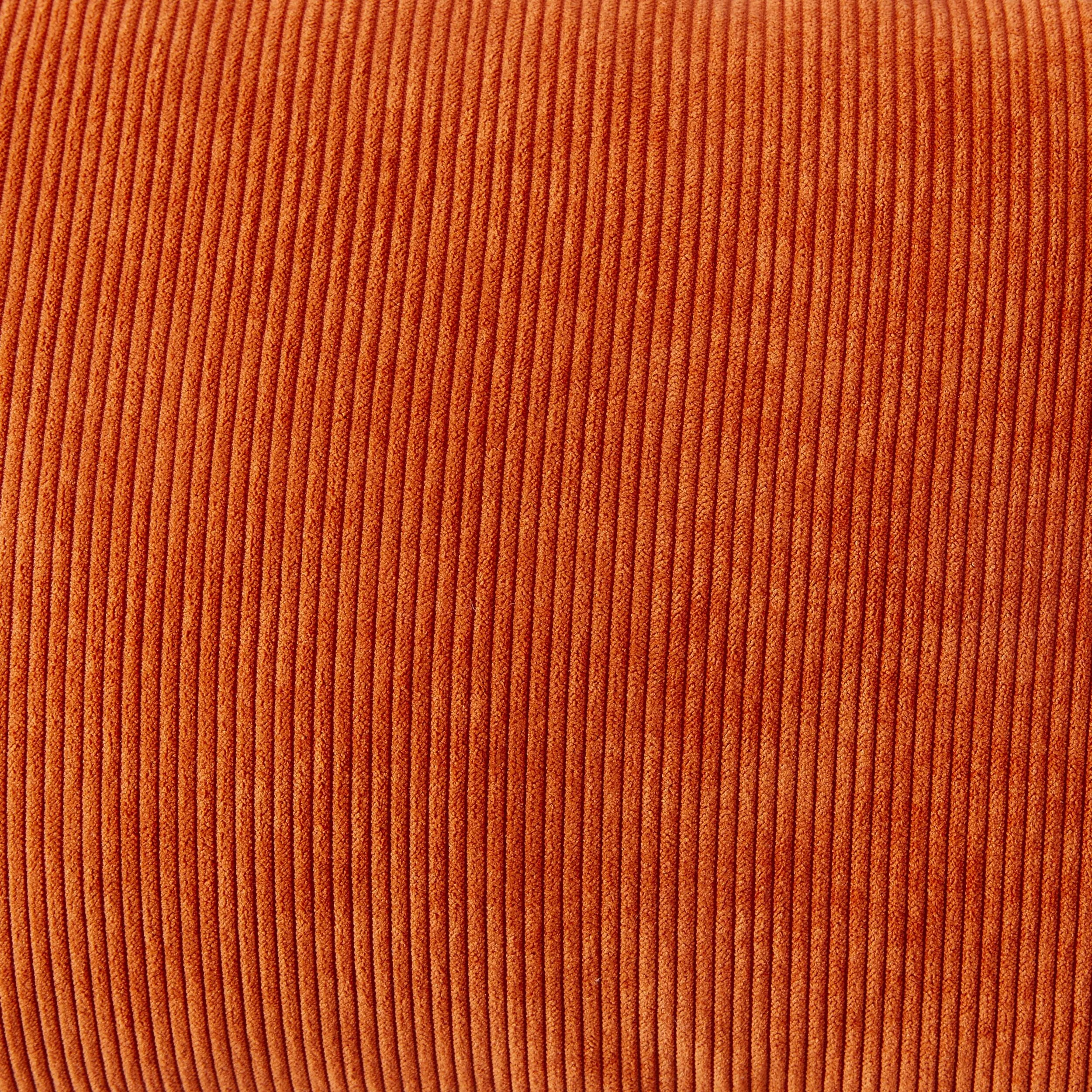 Cord Burnt Orange Cushion 30x60cm