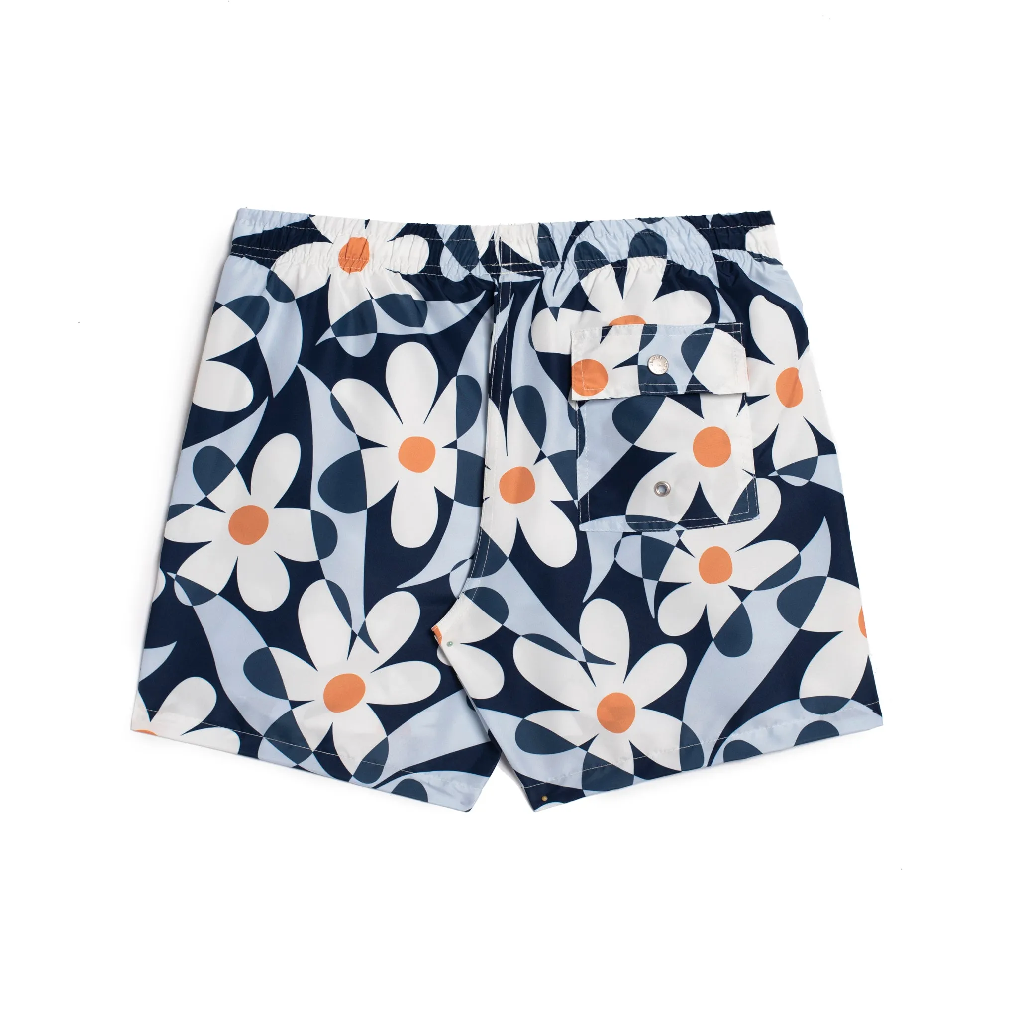 Denim Daisy Trip Swim Trunk