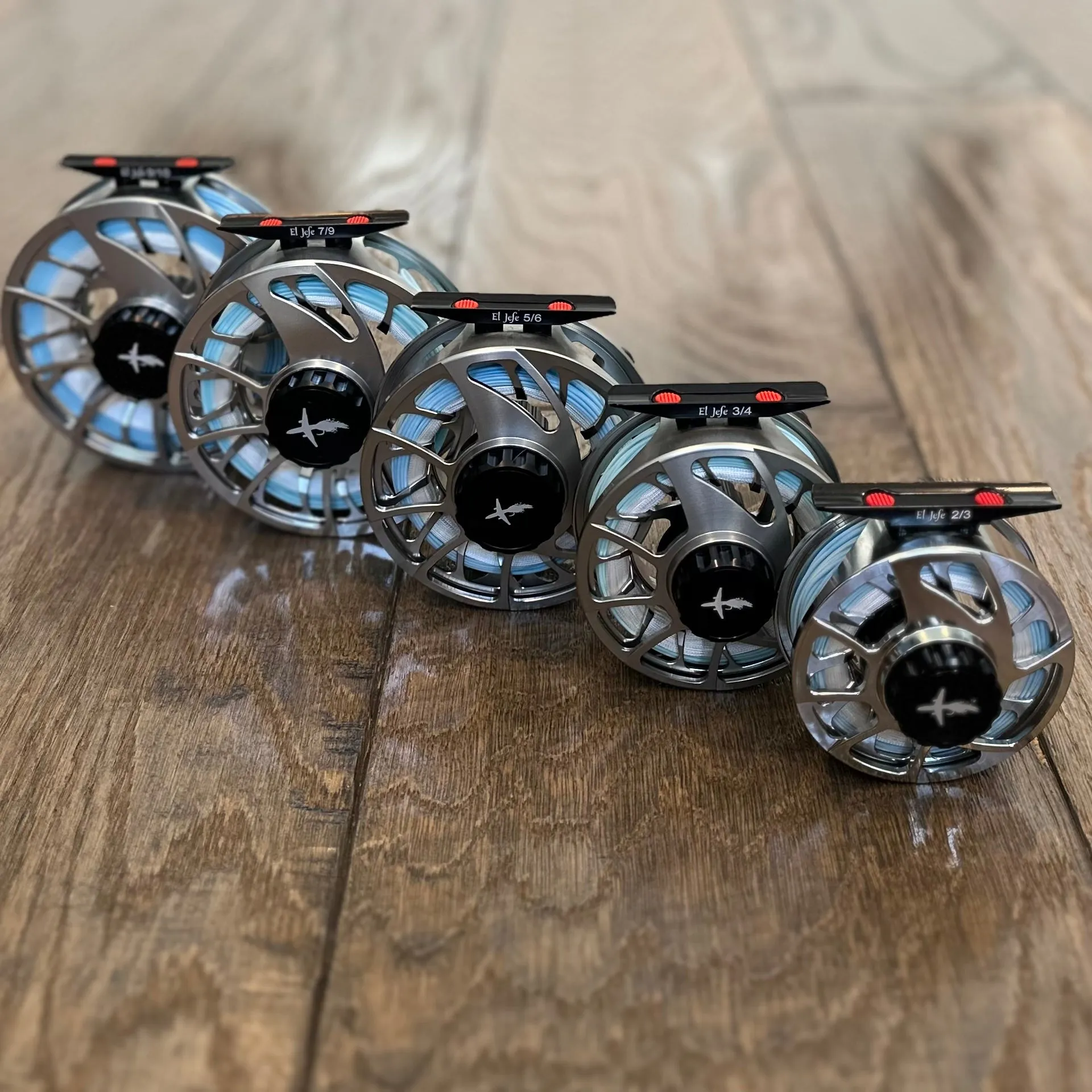 El Jefe Fly Fishing Combo Package | 904-6 | 9' Four Section 6 Weight Fly Rod And Reel Outfit