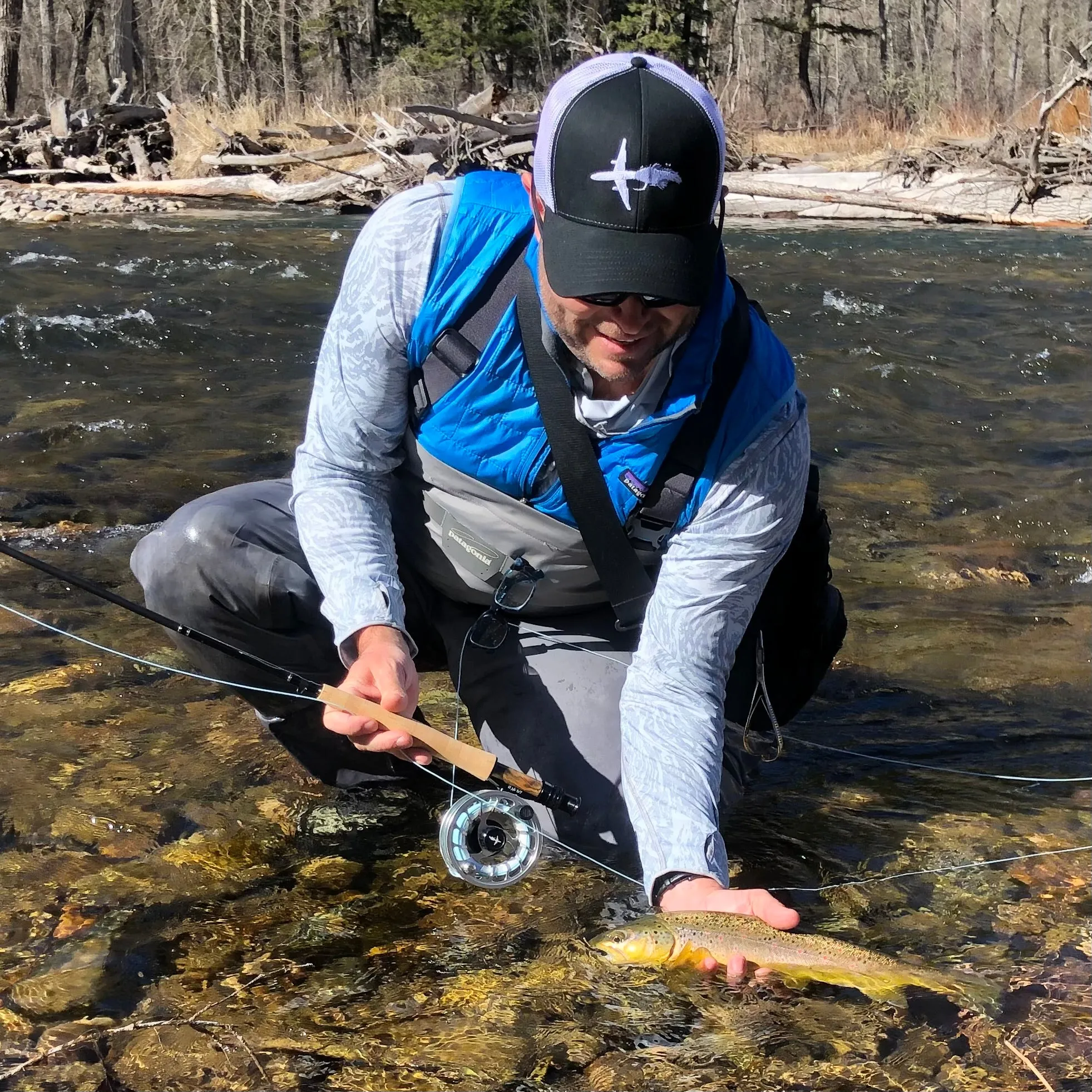 El Jefe Fly Fishing Combo Package | 904-6 | 9' Four Section 6 Weight Fly Rod And Reel Outfit