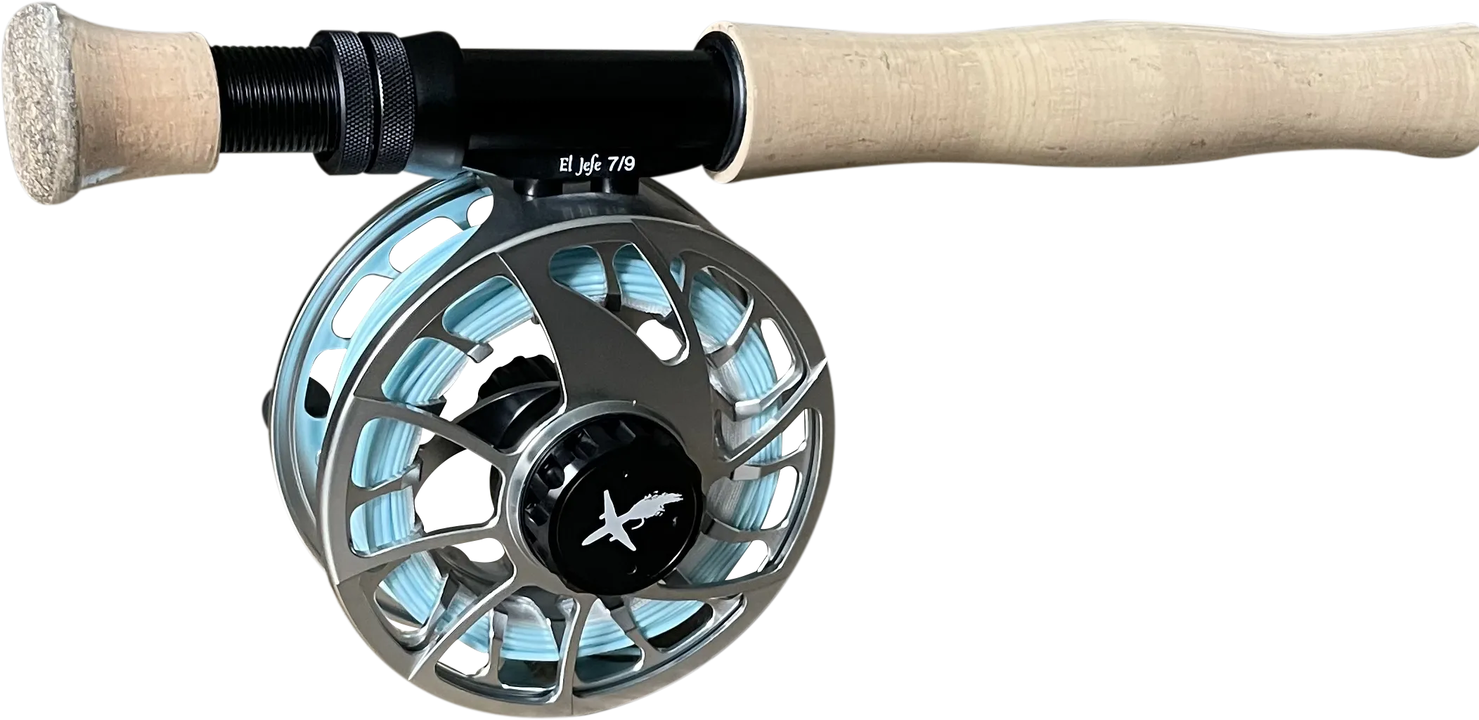 El Jefe Saltwater Fly Fishing Combo Package | 904-10 | 9' Four Section 10 Weight Fly Rod And Reel Outfit