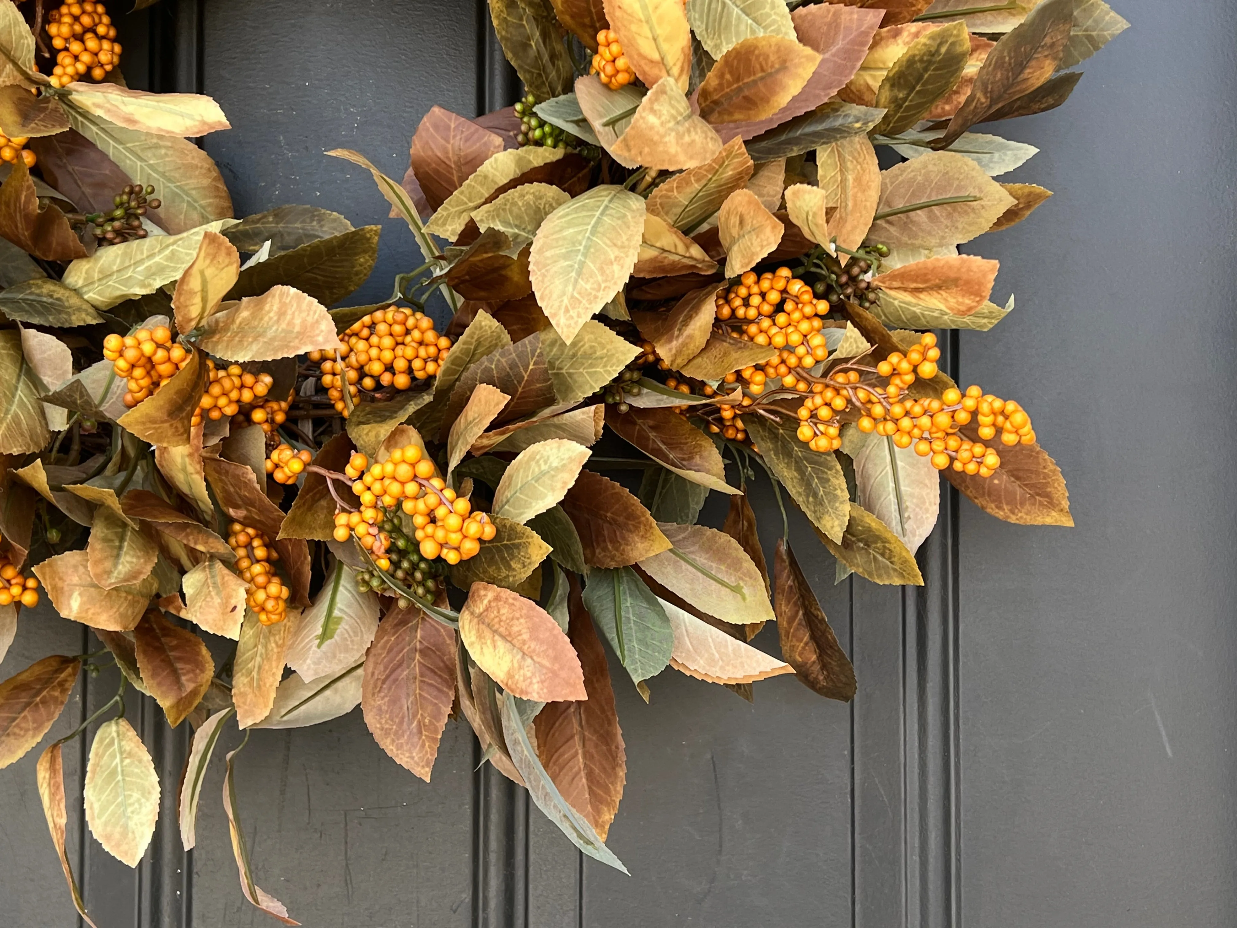 Fall Foliage and Berry Wreath