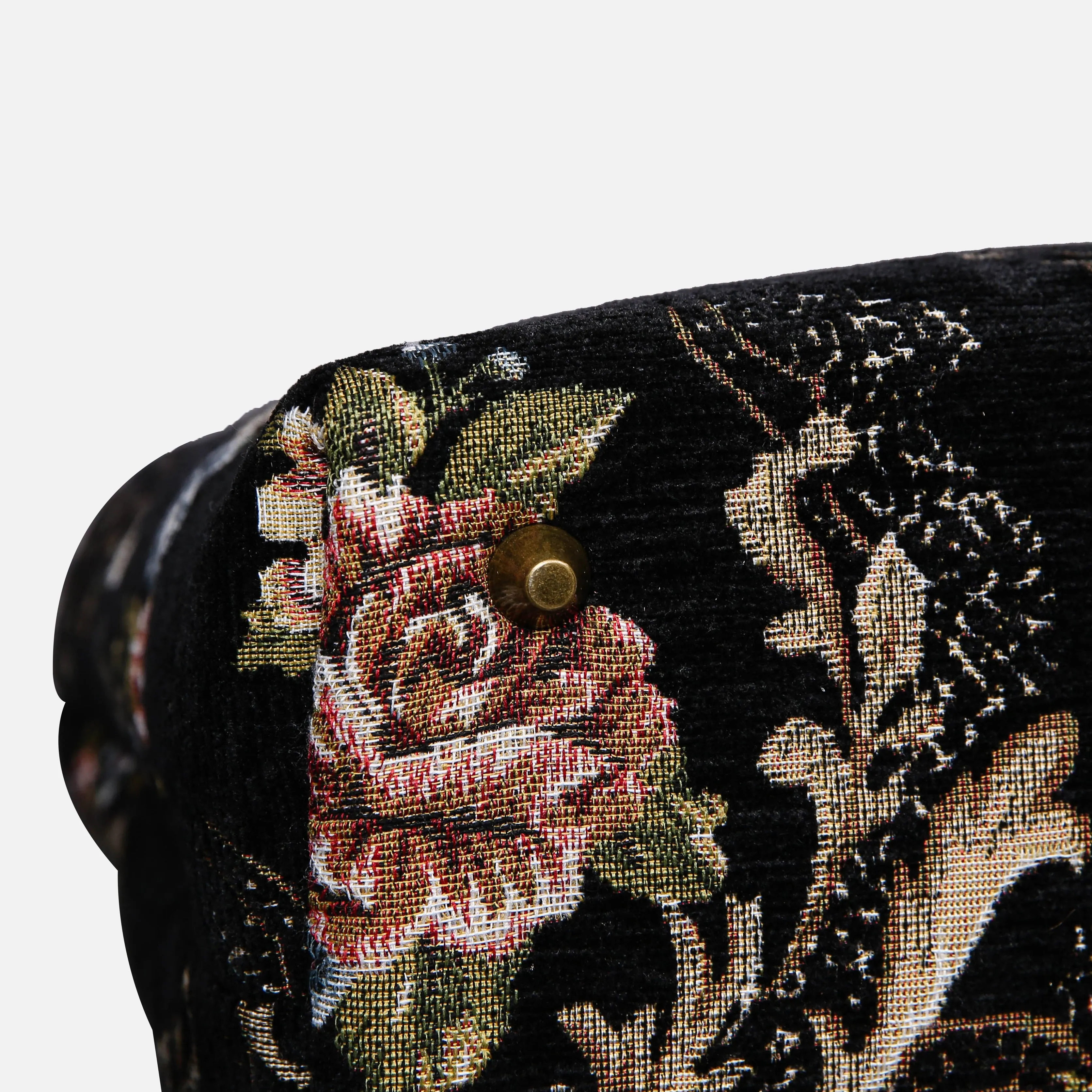 Floral Black Carpet Laptop Backpack
