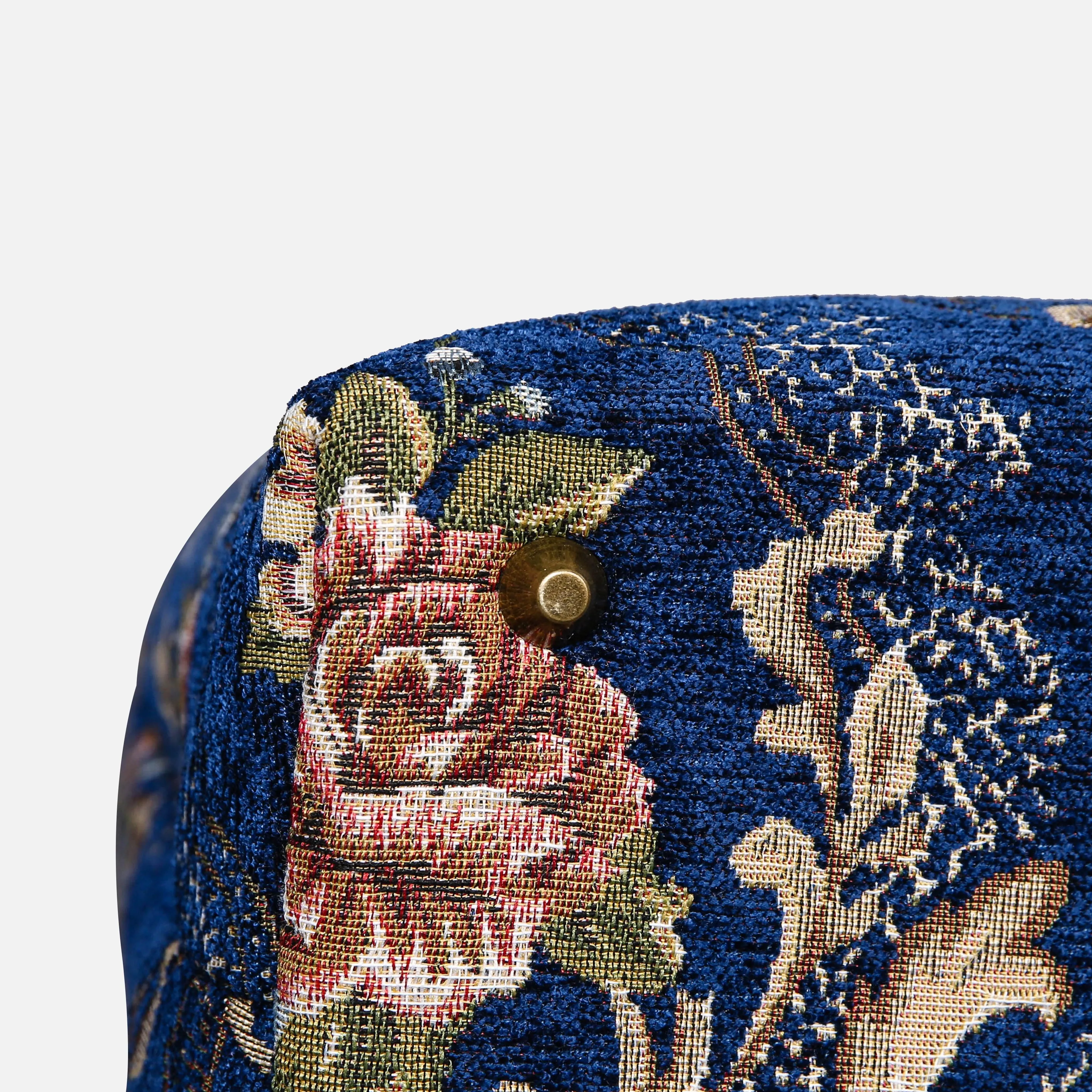 Floral Blue Carpet Laptop Backpack