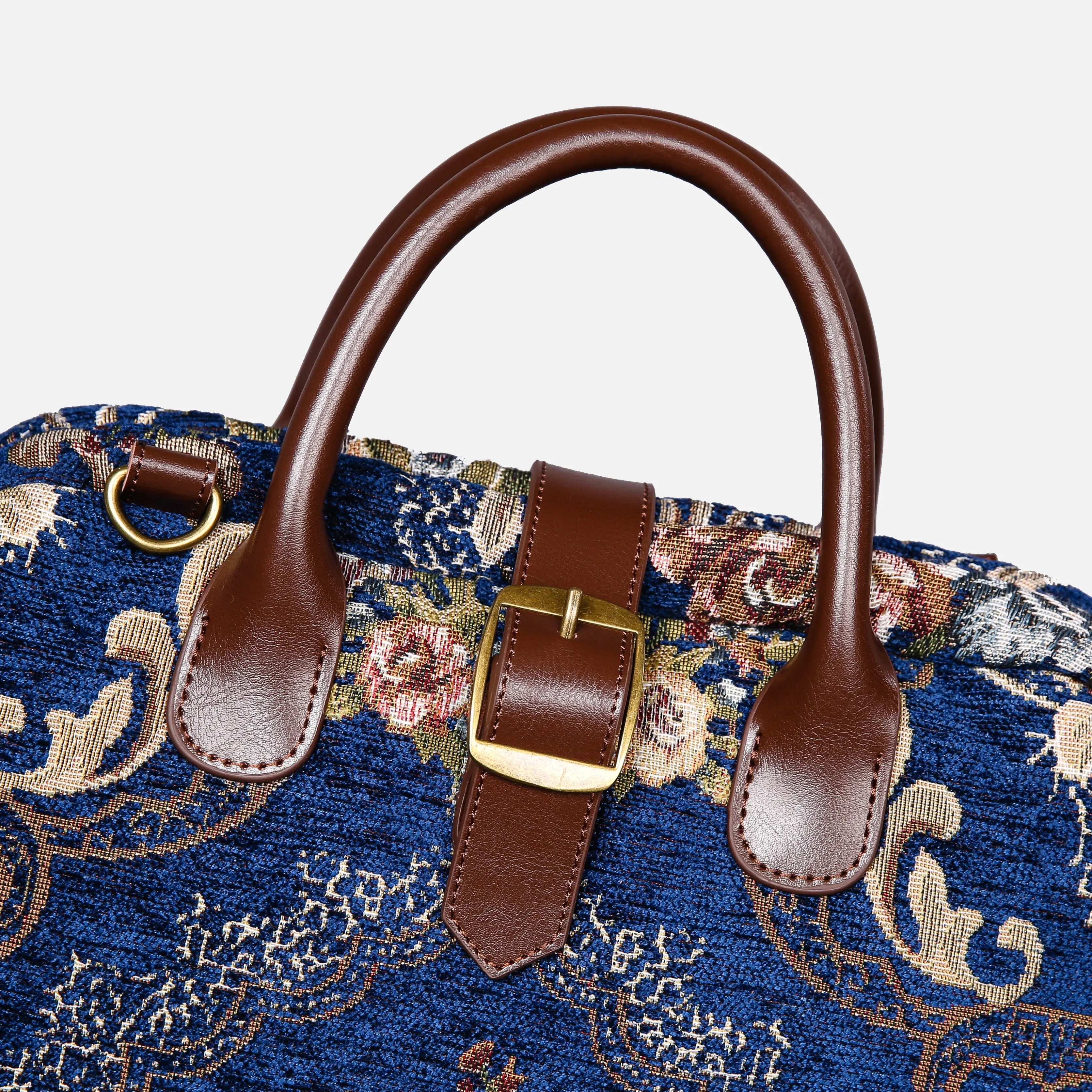 Floral Blue Carpet Laptop Backpack