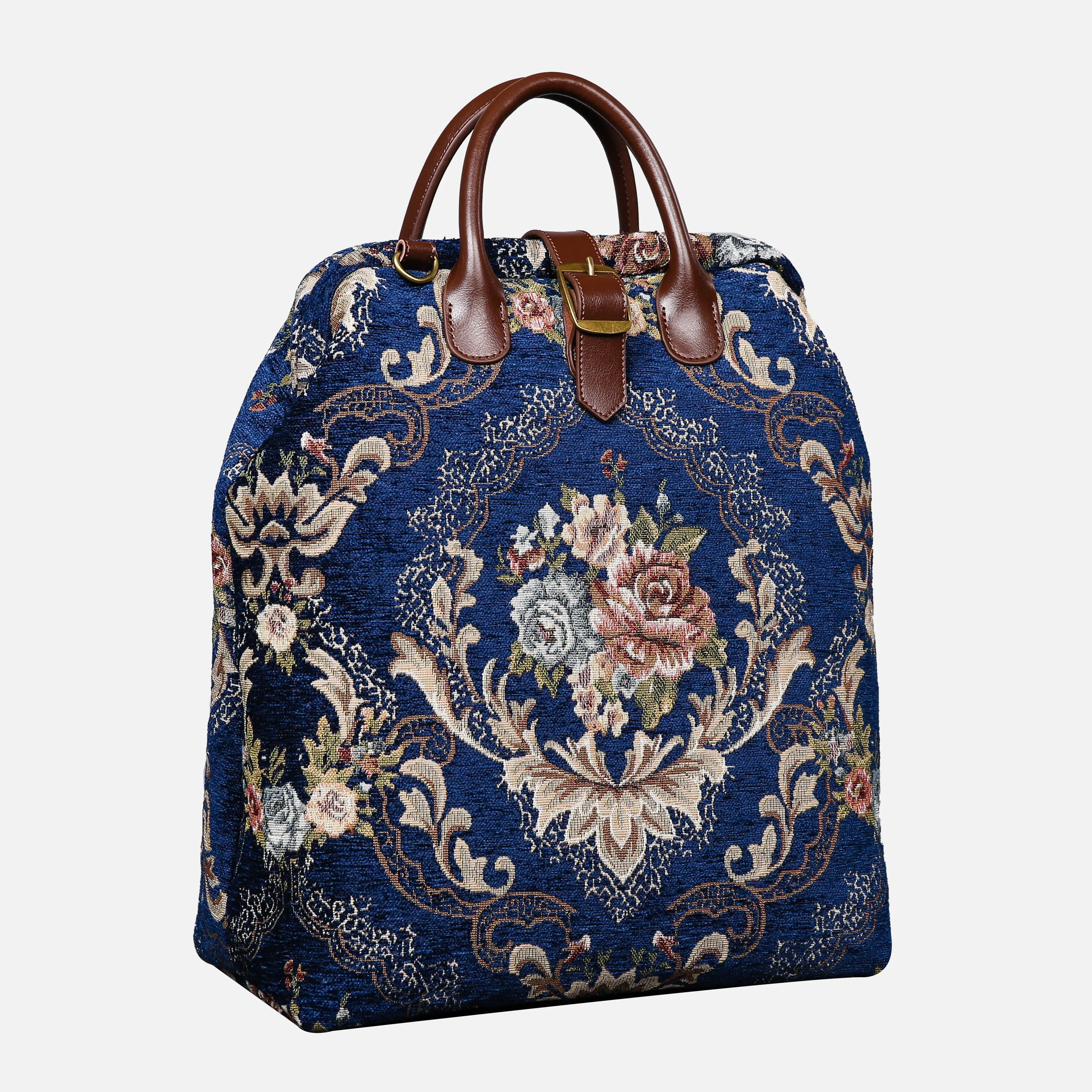 Floral Blue Carpet Laptop Backpack
