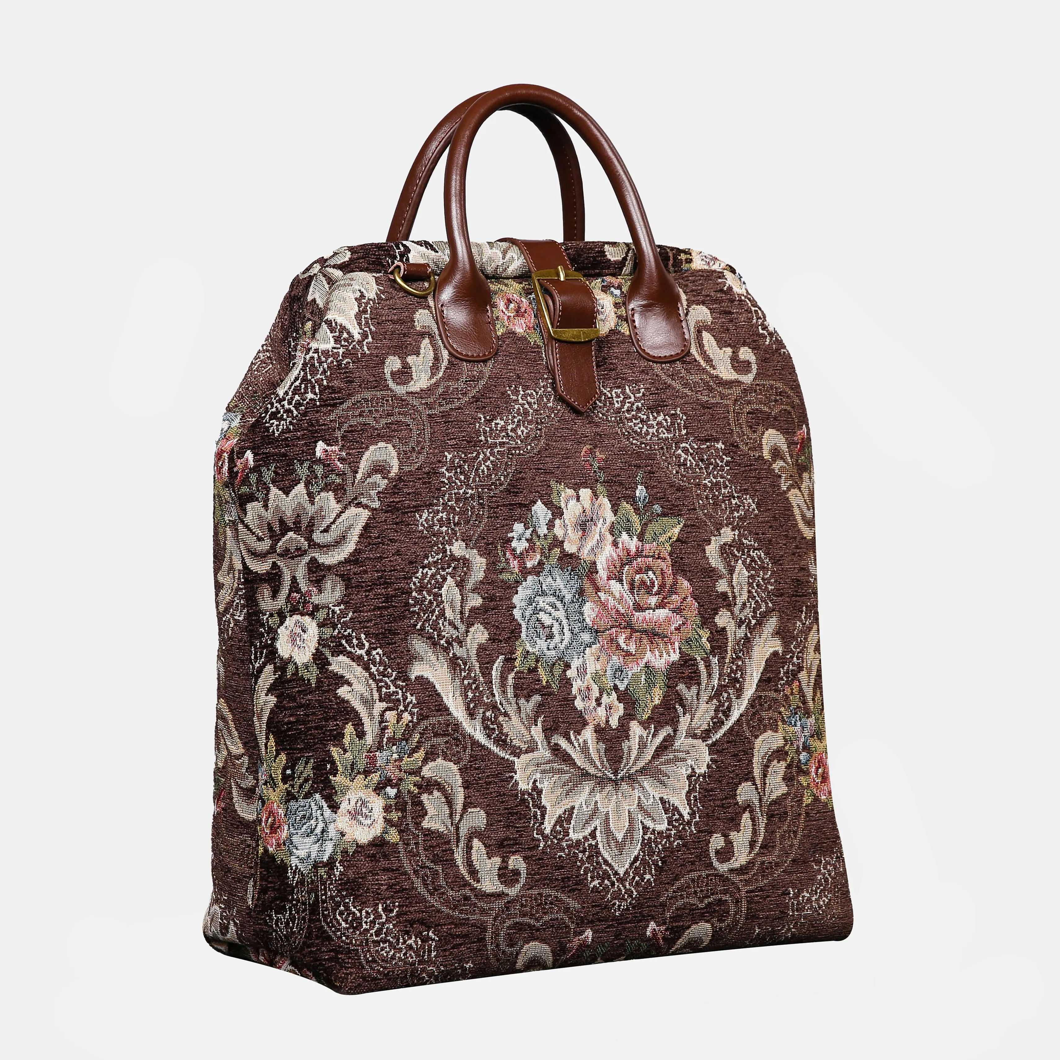 Floral Coffee Carpet Laptop Backpack