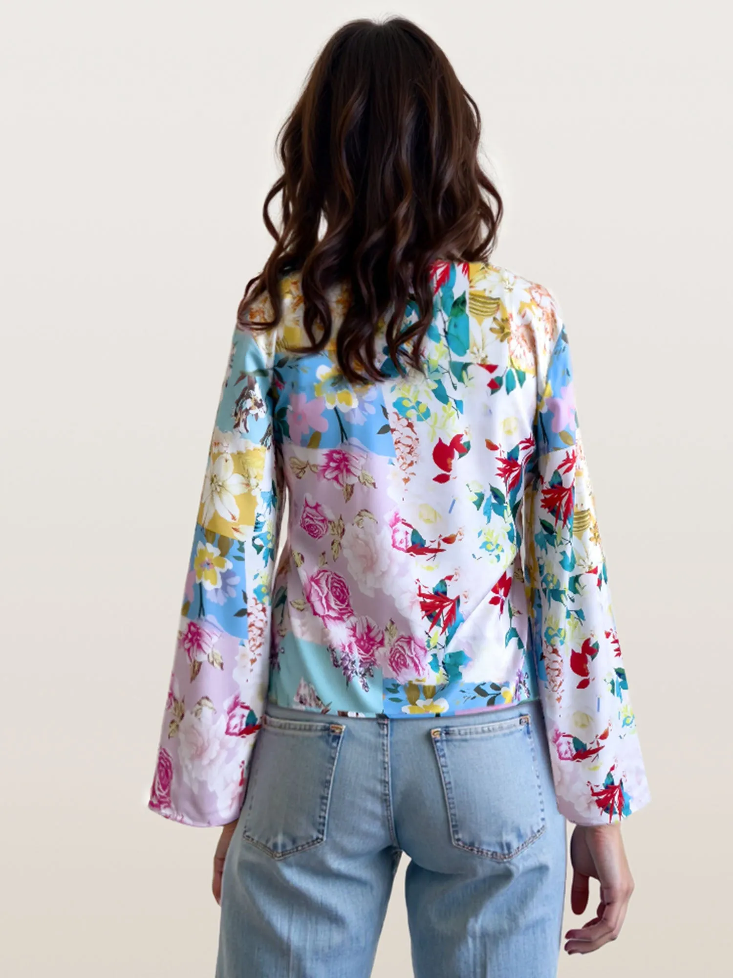 Floral Long Sleeve Print Button Down Shirt