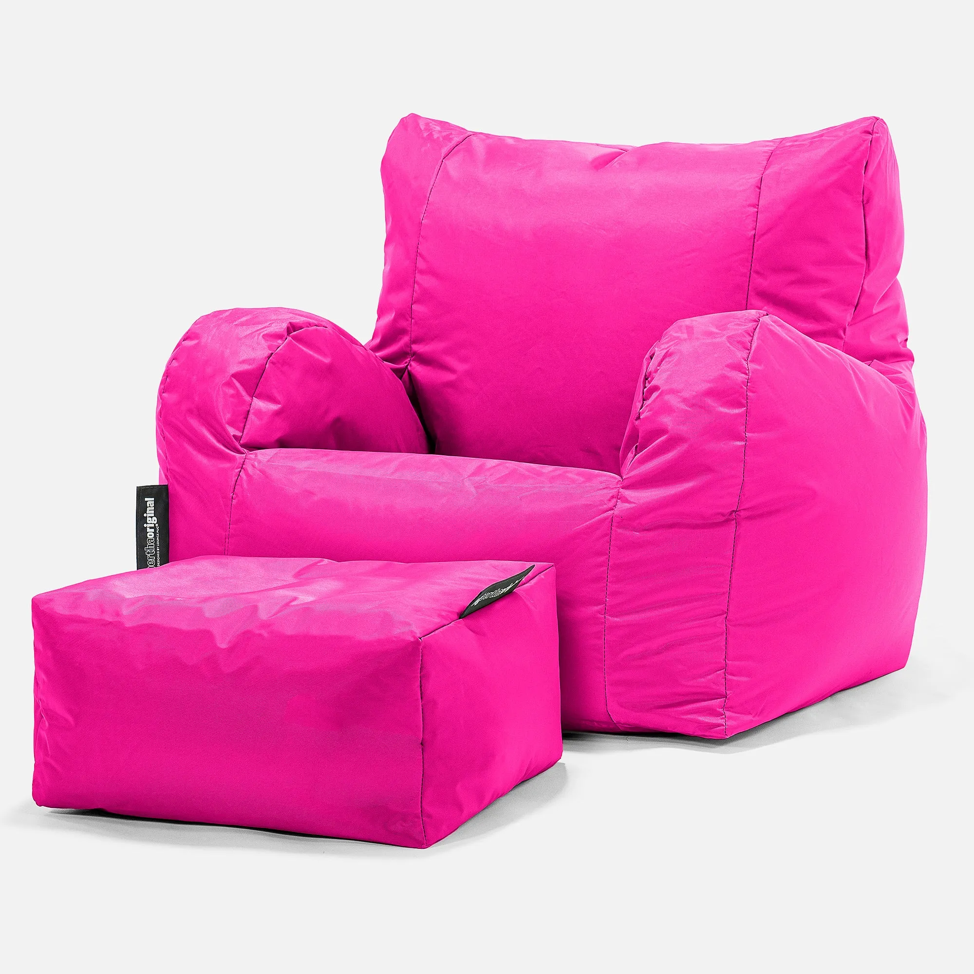 Garden Bean Bag Armchair - SmartCanvas™ Cerise Pink
