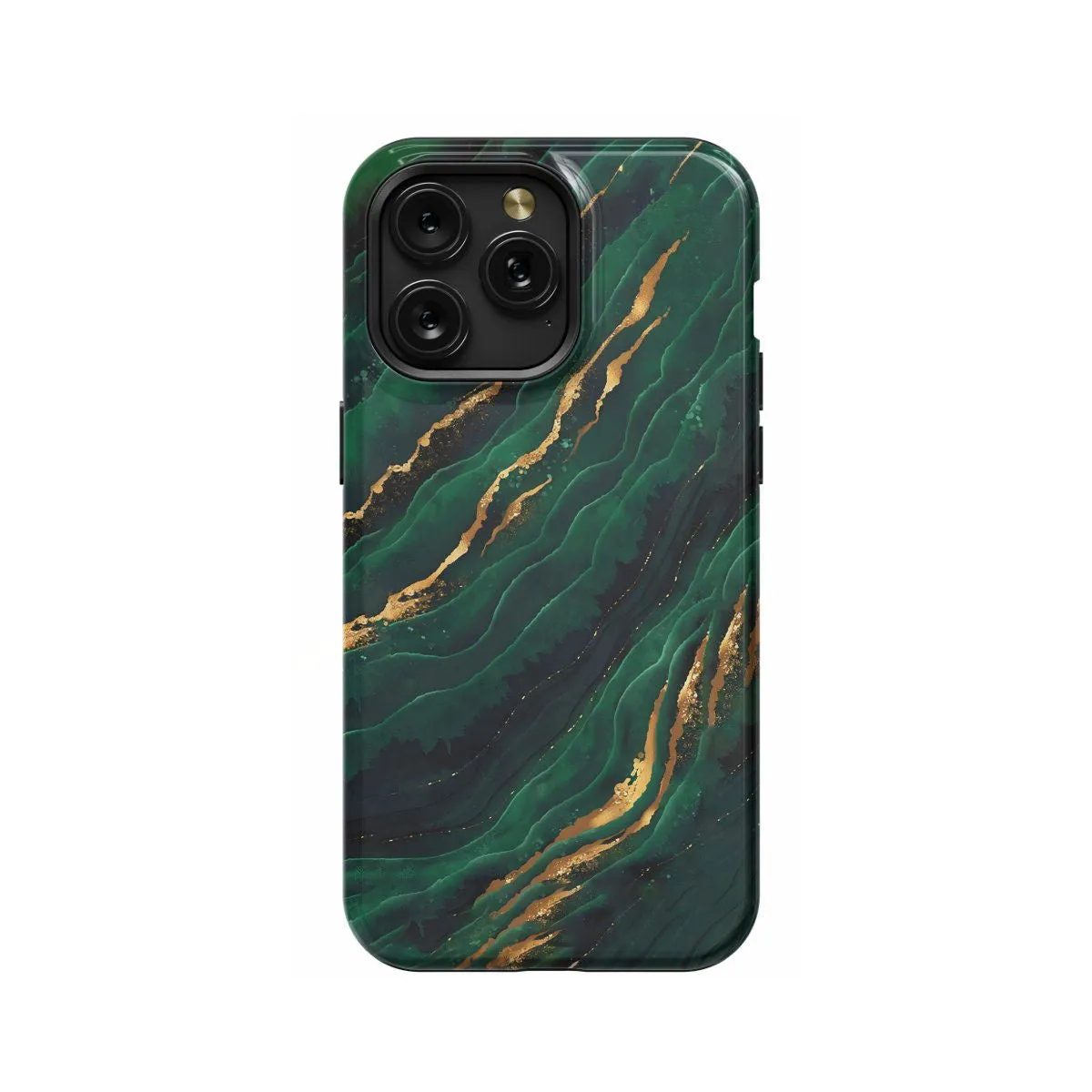 Green Golden Marble Phone Case iPhone Samsung Pixel & More
