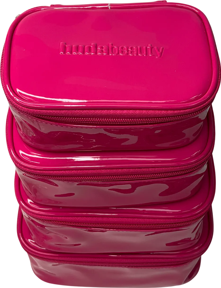 Huda Beauty Pink Set Of 4 Make Up Storage Bags