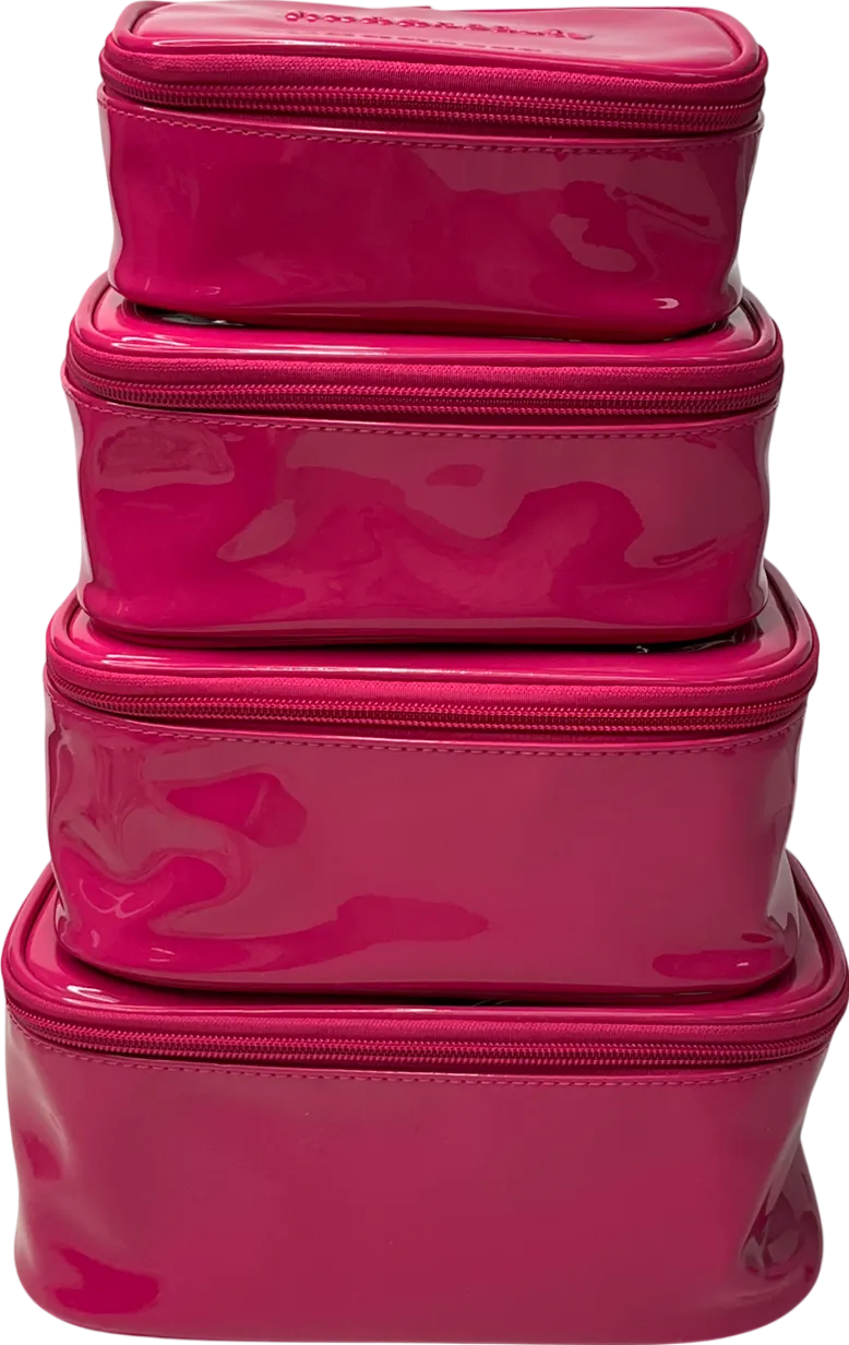 Huda Beauty Pink Set Of 4 Make Up Storage Bags