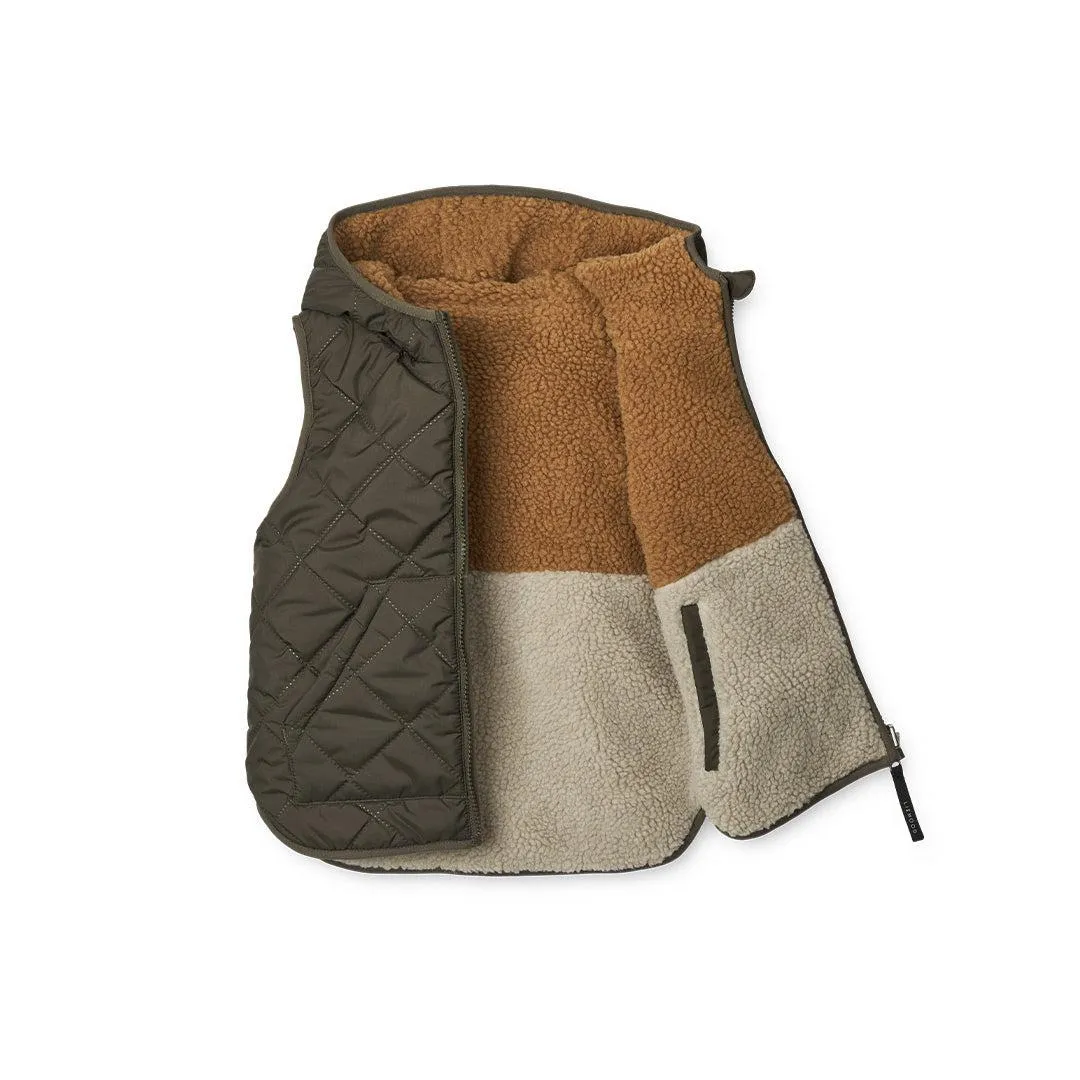 Liewood Diana Reversible Vest - Army Brown Mix