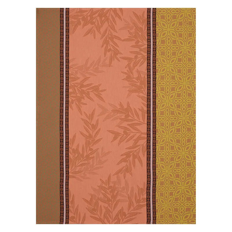 Luberon Pink/Salmon Tea Towel