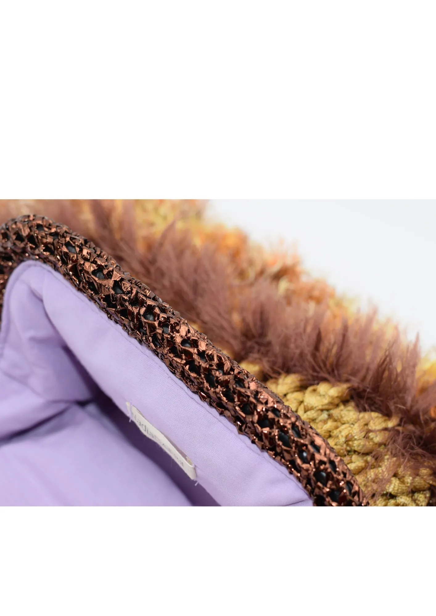Nadia Dafri Golden clutch