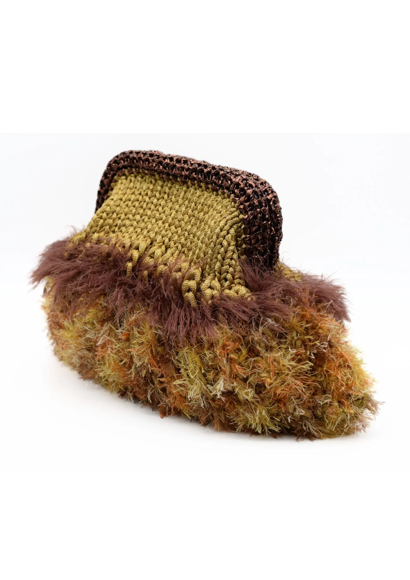 Nadia Dafri Golden clutch