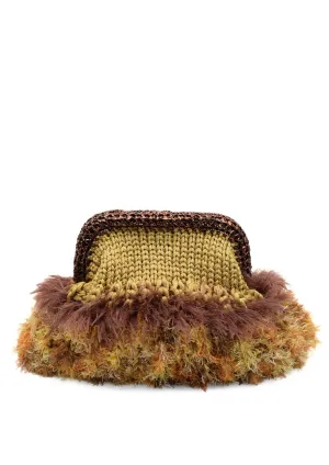 Nadia Dafri Golden clutch