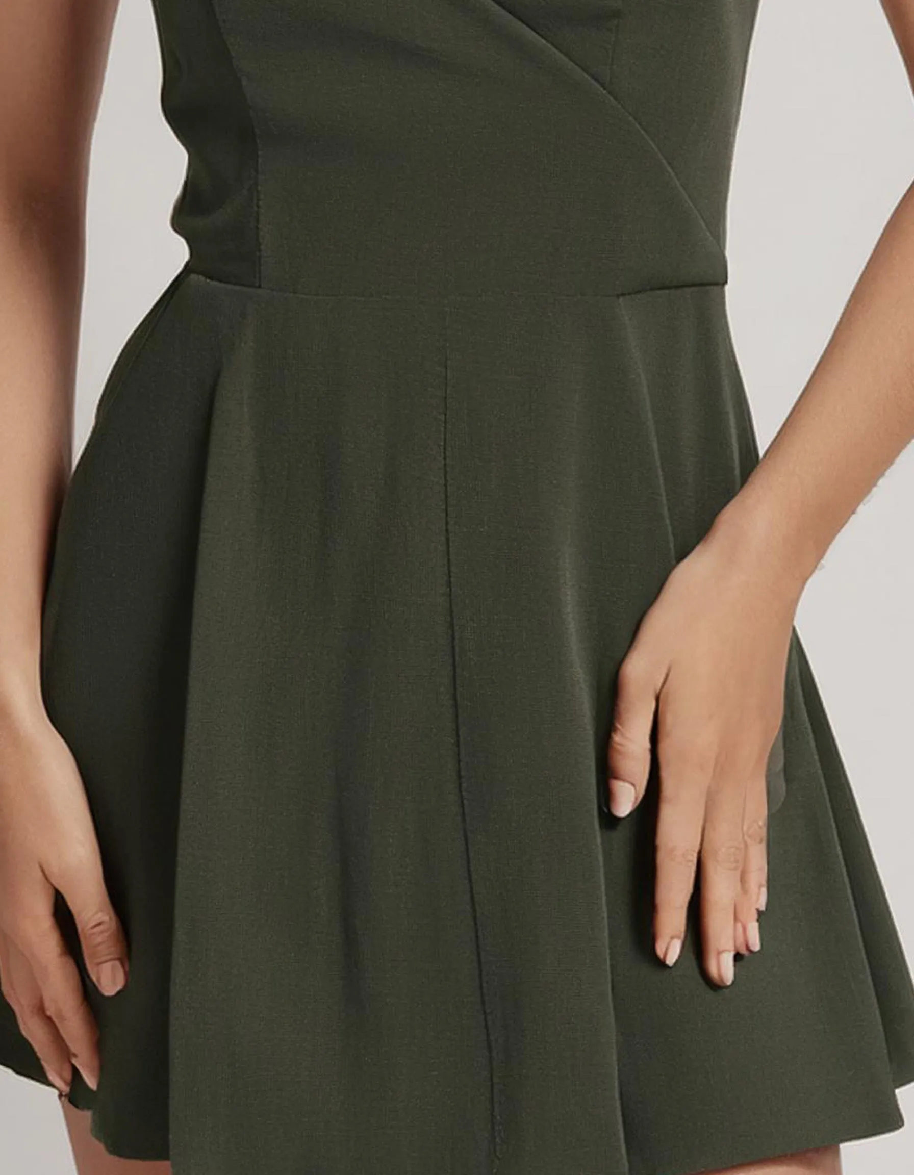 Olive Night Out Mini Dress