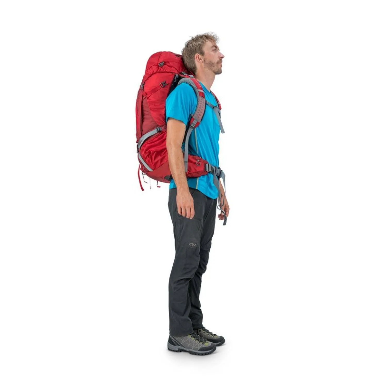 Osprey Atmos AG 50 Backpack with Raincover - Large - Men's Backpacking