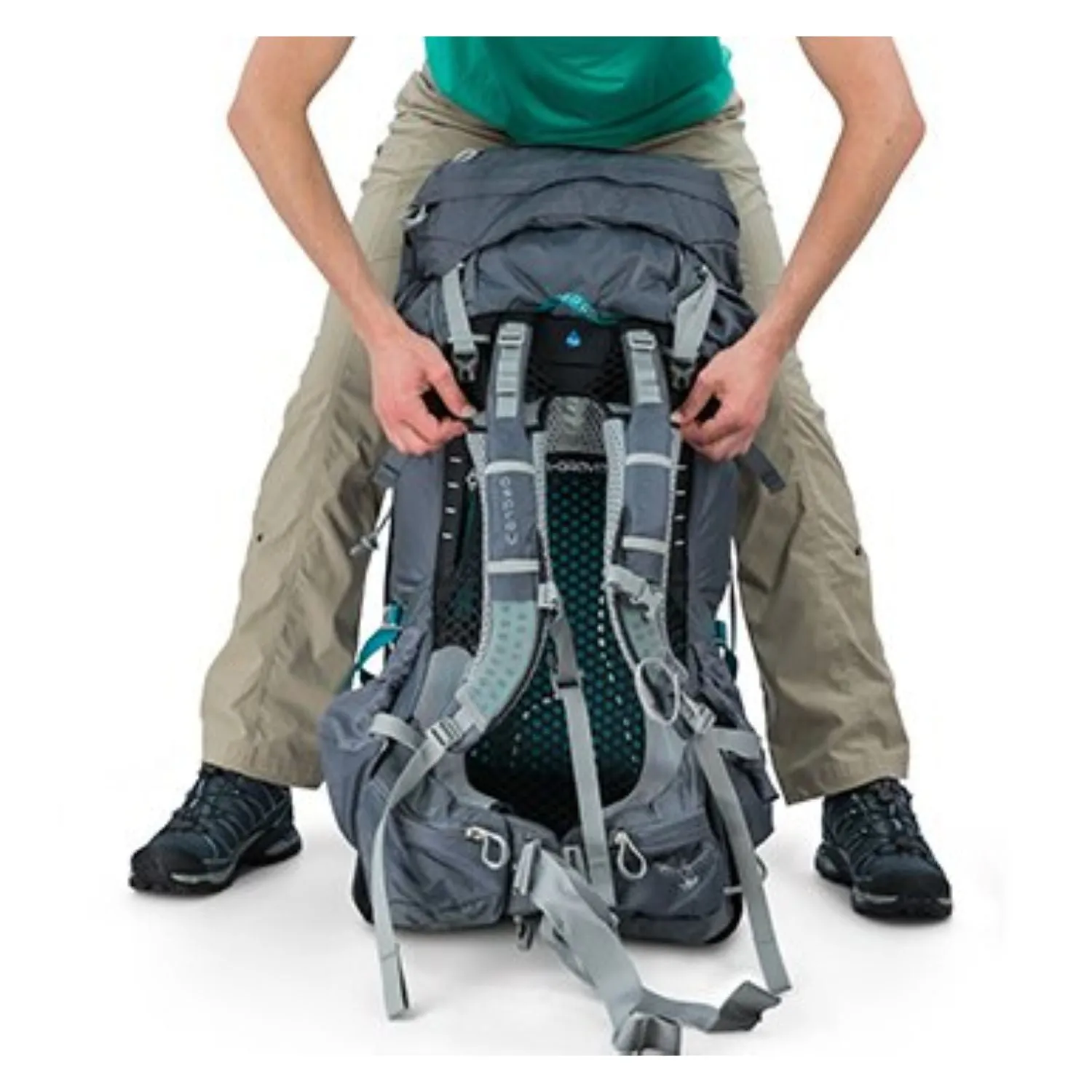 Osprey Aura AG 65 Backpack with Raincover - Medium - Women's Backpacking