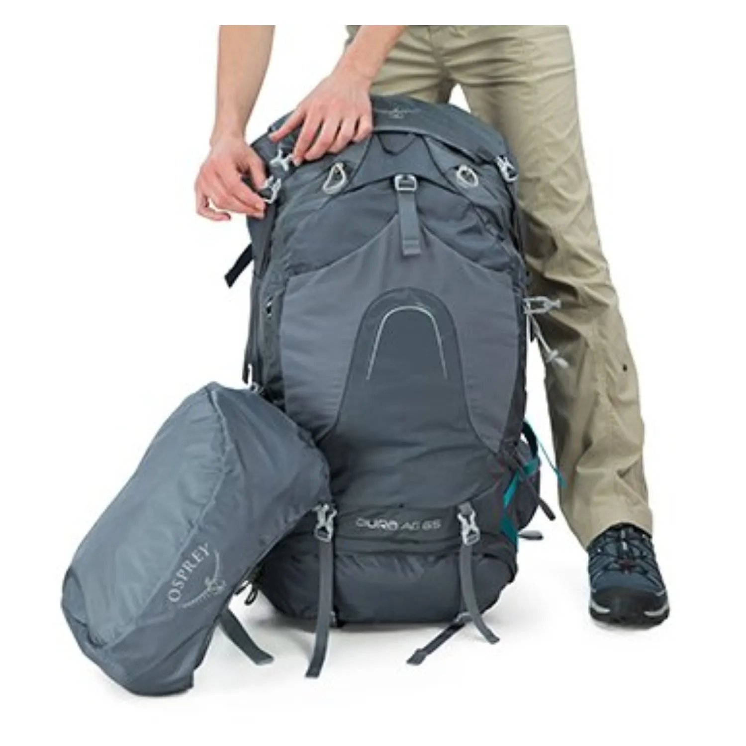 Osprey Aura AG 65 Backpack with Raincover - Medium - Women's Backpacking