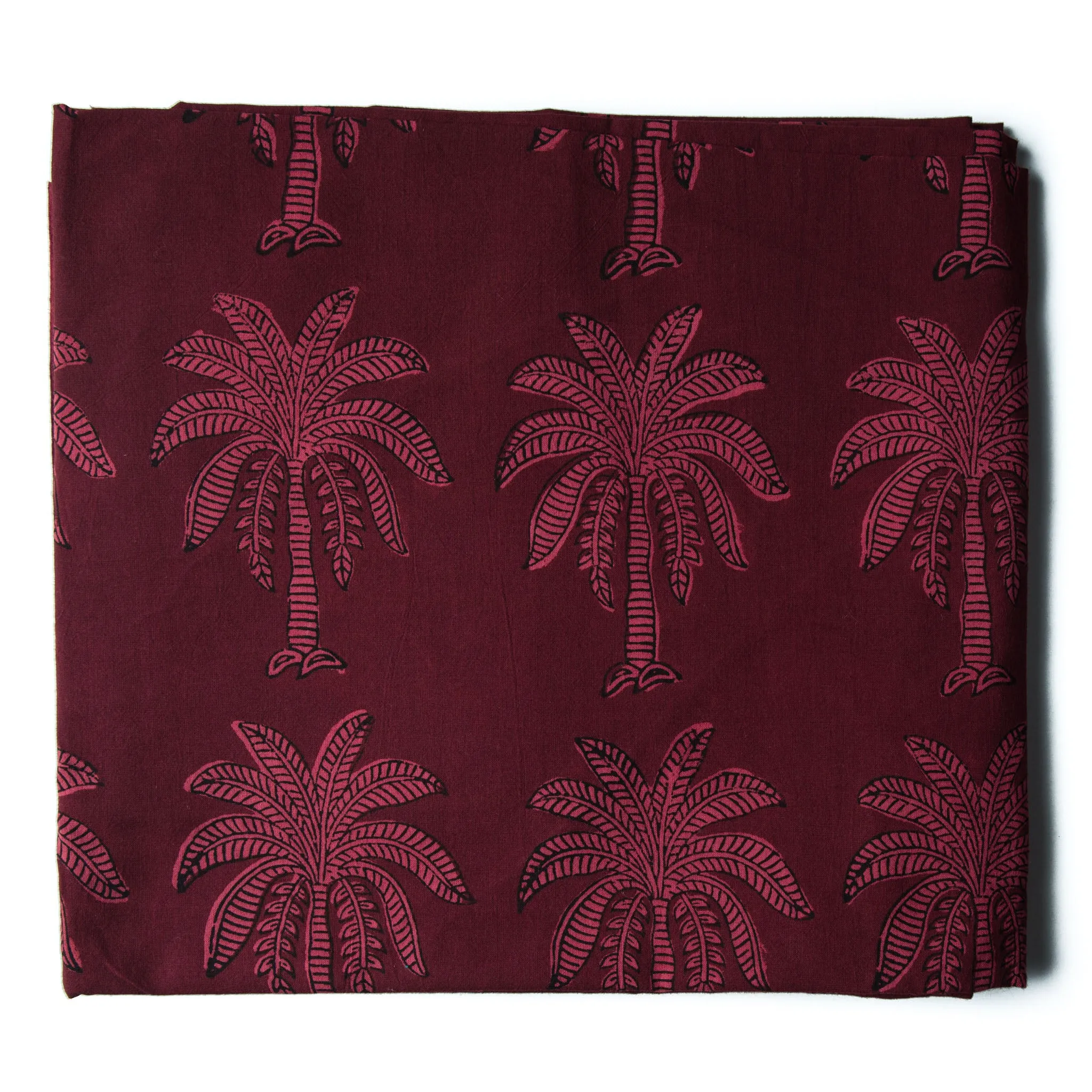 Pink Bagh Handblock Printed Cotton Fabric