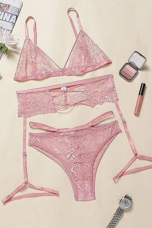 Pink Lace Lingerie